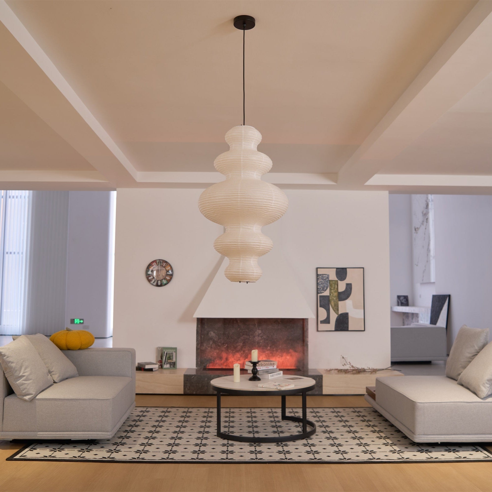 Vivain Paper Traditional Pendant Lamp - Letslighting