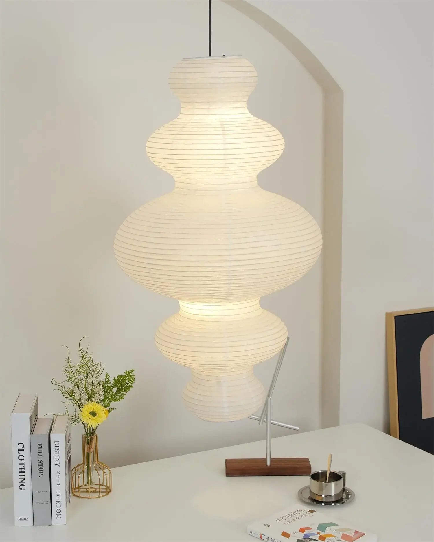 Vivain Paper Traditional Pendant Lamp - Letslighting