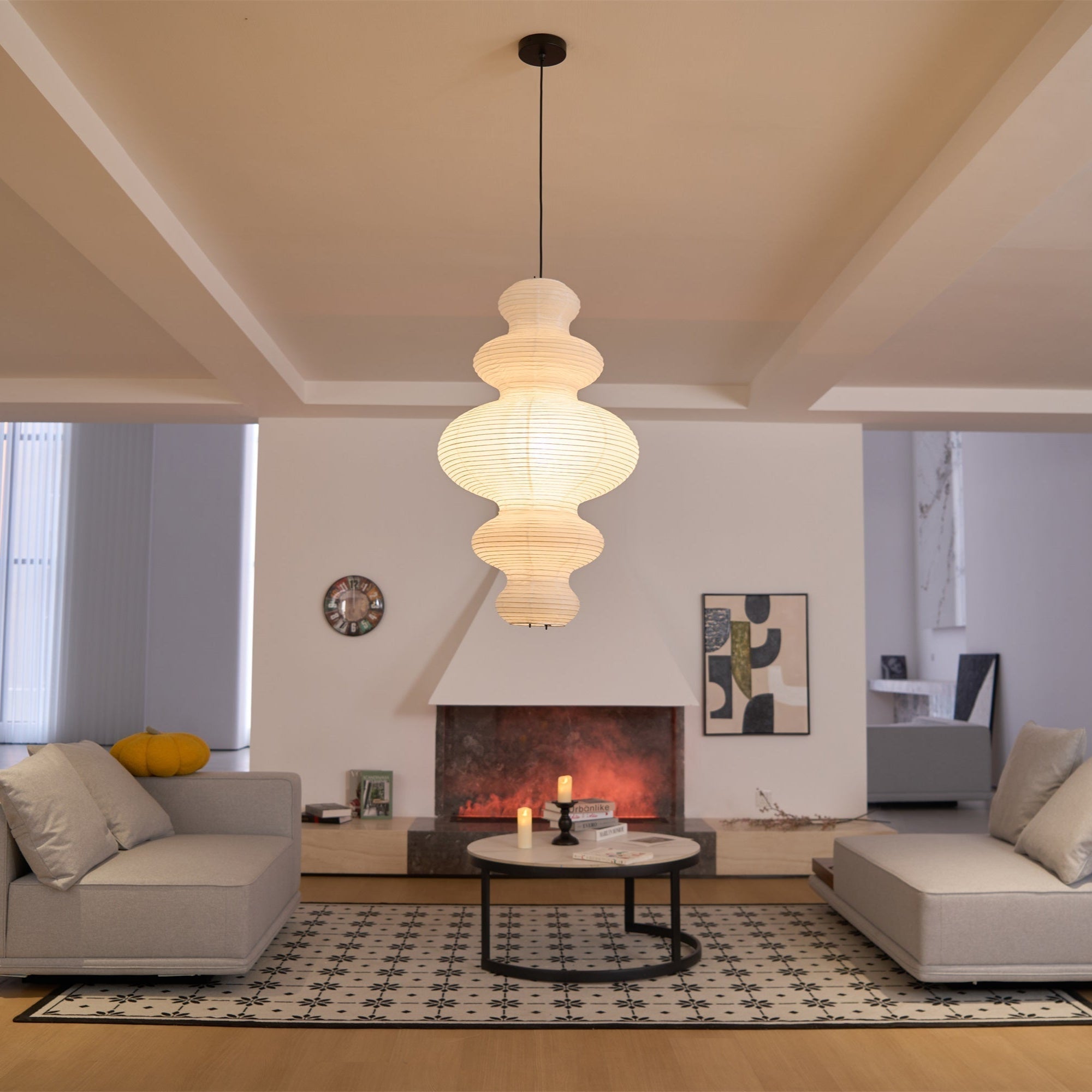 Vivain Paper Traditional Pendant Lamp - Letslighting