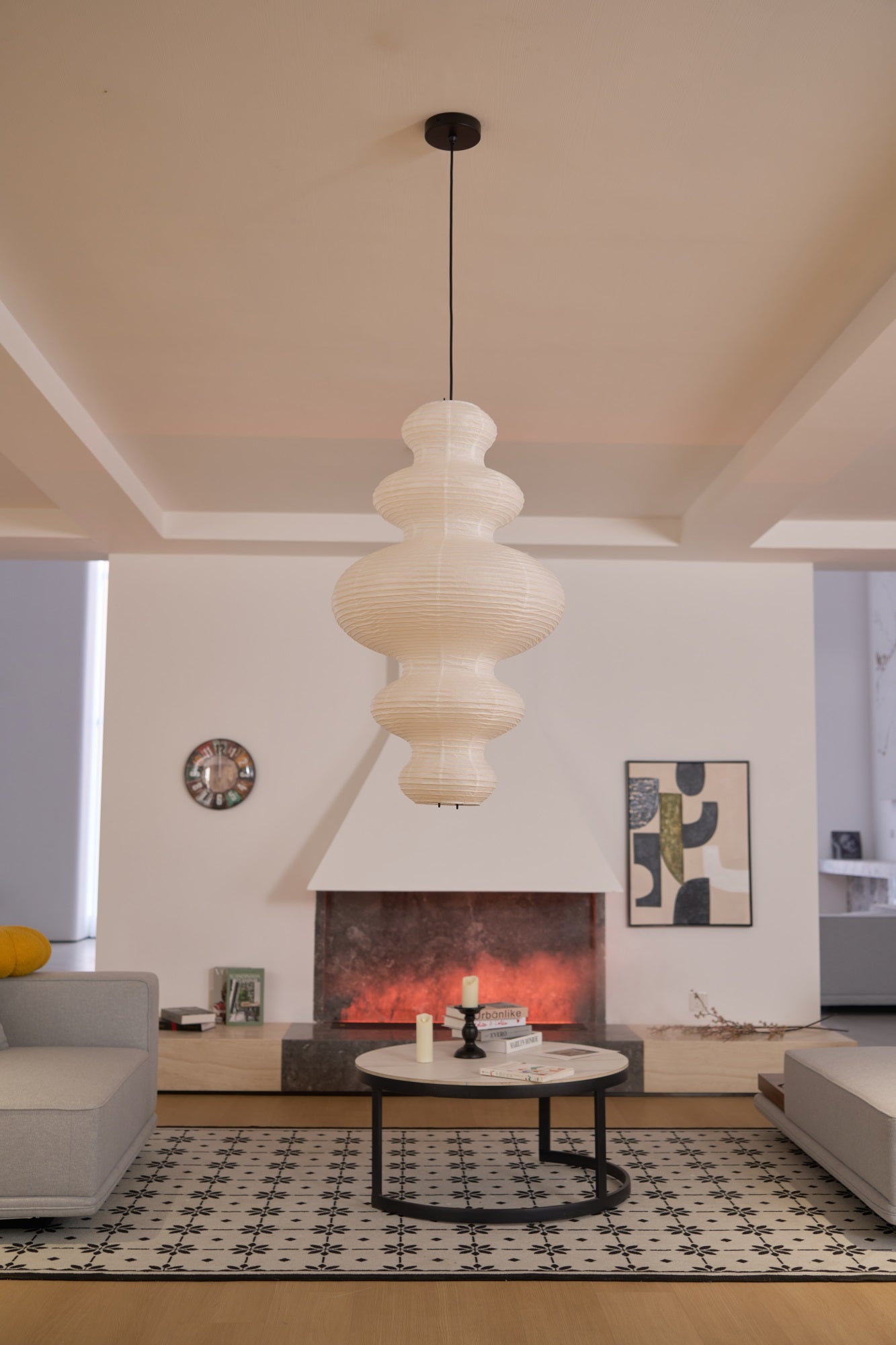 Vivain Paper Traditional Pendant Lamp - Letslighting