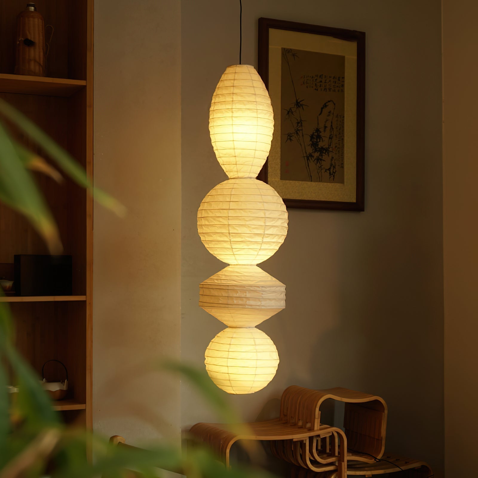 Ritta  Paper Lantern Pendant Light Wabi-sabi