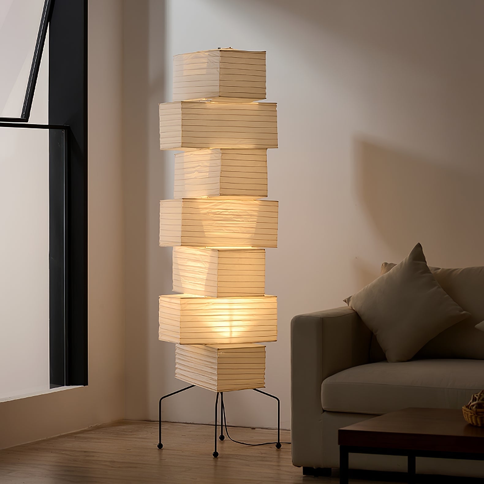 Avara Paper Floor Lamp - Letslighting