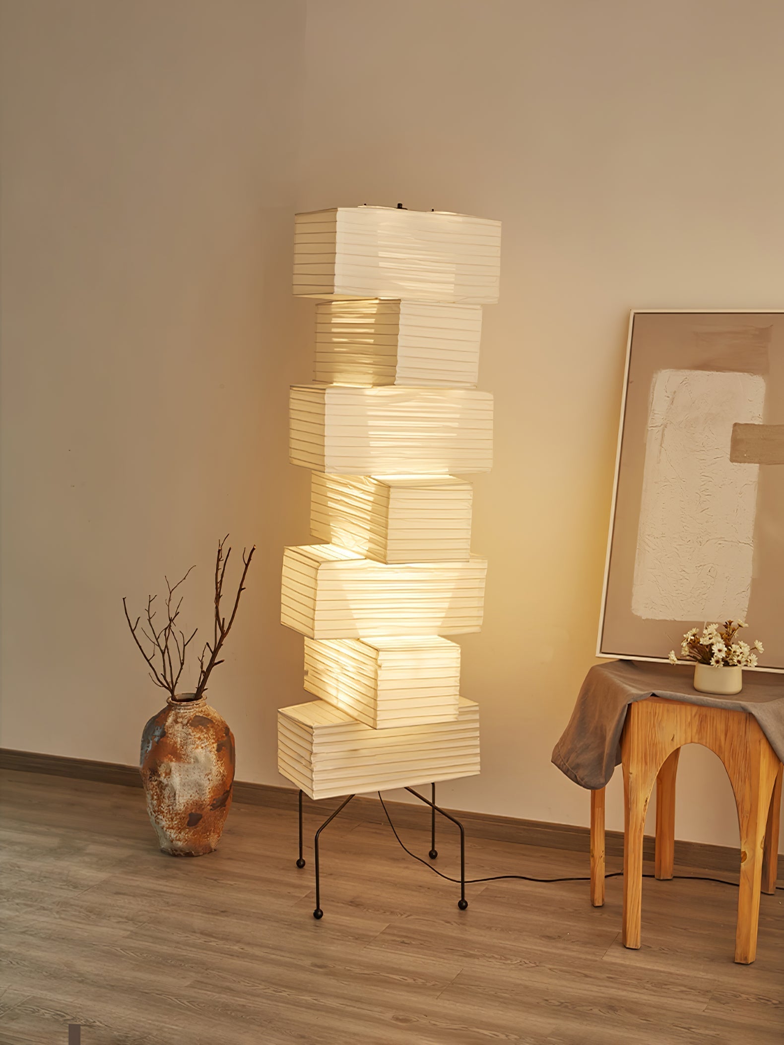 Avara Paper Floor Lamp - Letslighting