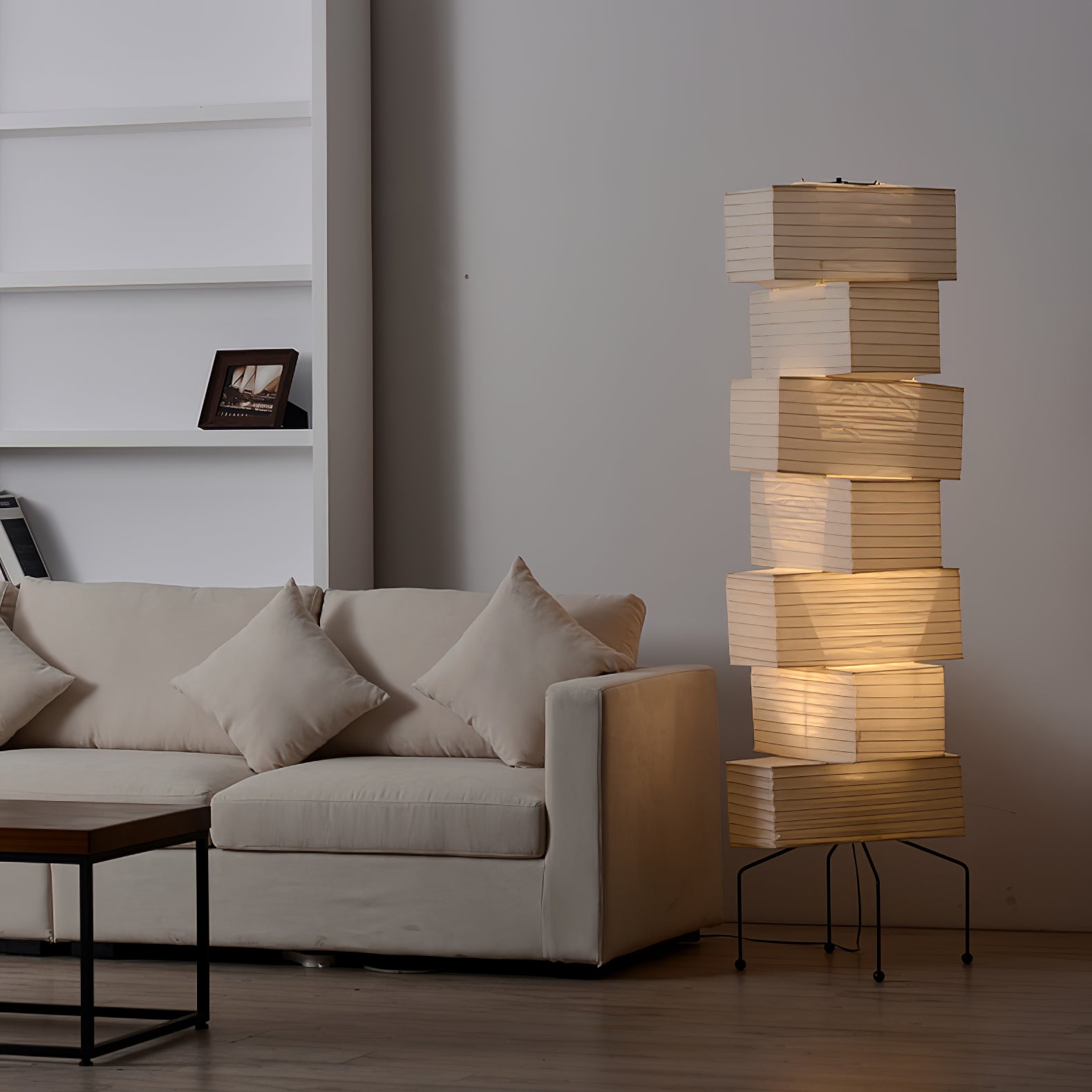 Avara Paper Floor Lamp - Letslighting