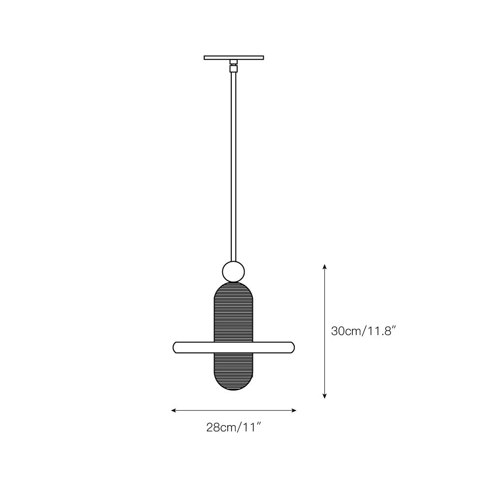 Ildvuvye Individual Creativity Comet Alabaster Pendant Light - Letslighting