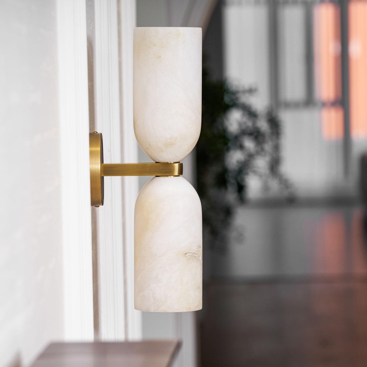 Nexus Modern Alabaster Wall  Light