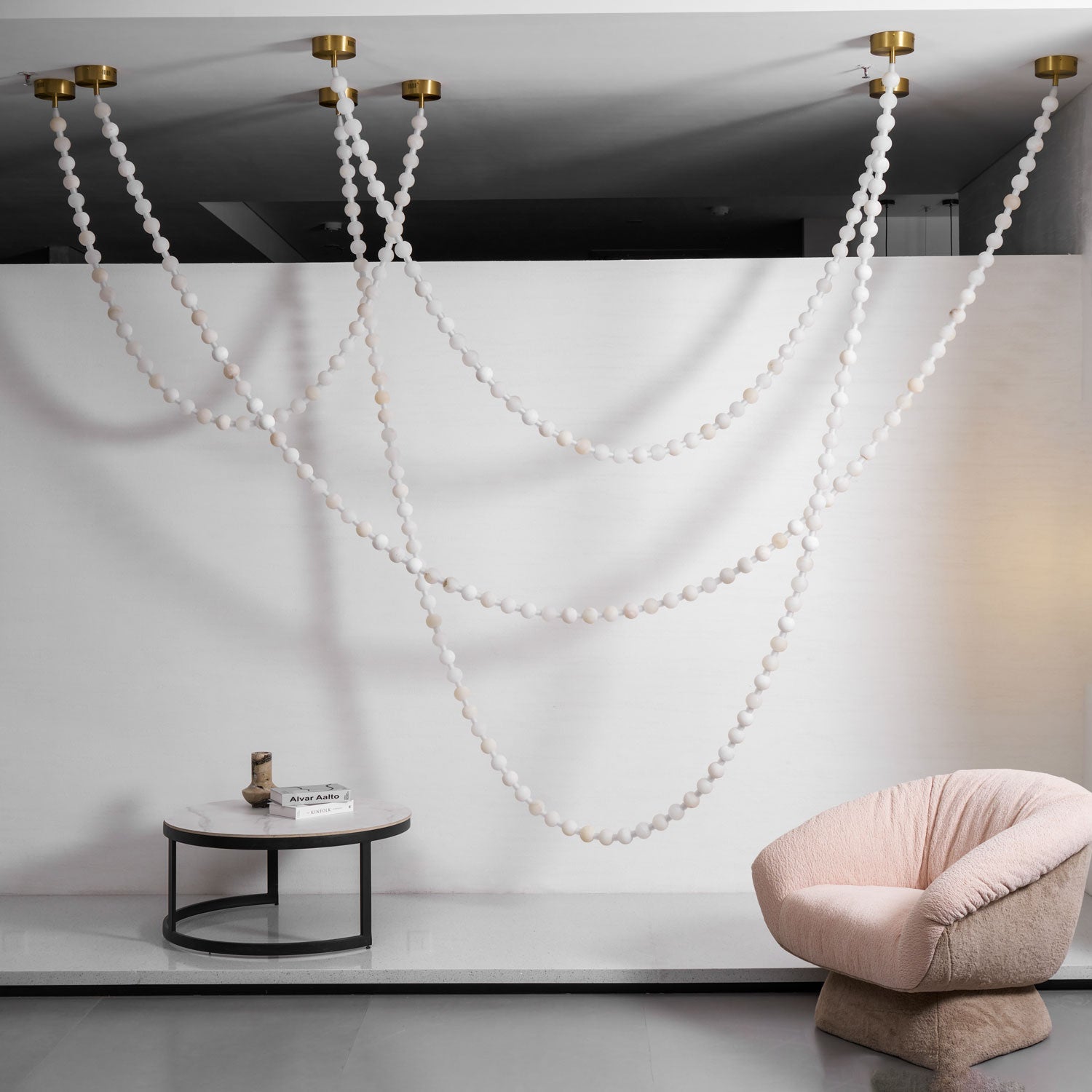 Alabaster Pearl Necklace Chandelier - Letslighting