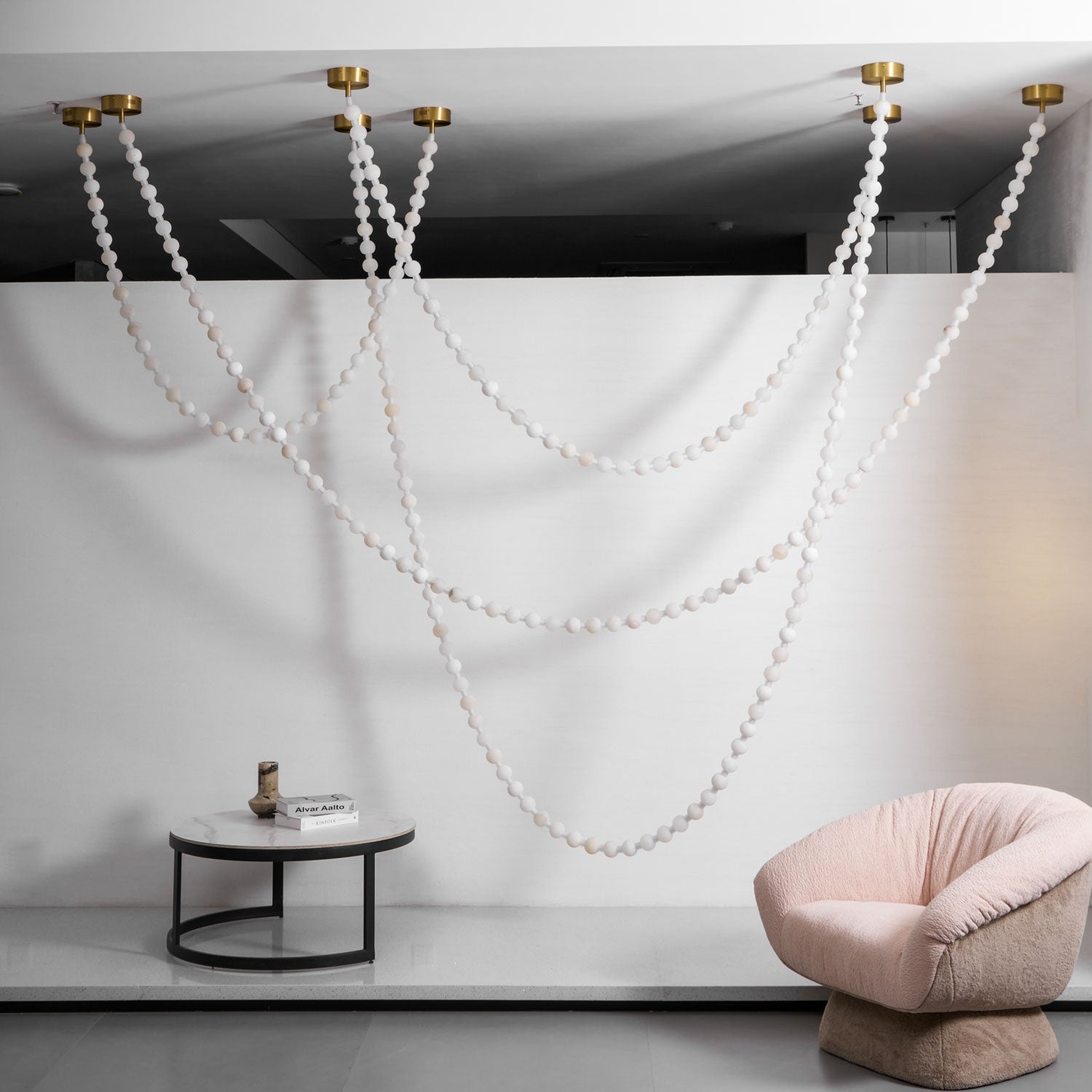 Alabaster Pearl Necklace Chandelier - Letslighting