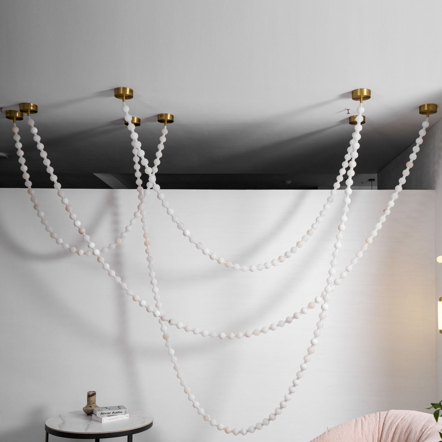Alabaster Pearl Necklace Chandelier - Letslighting