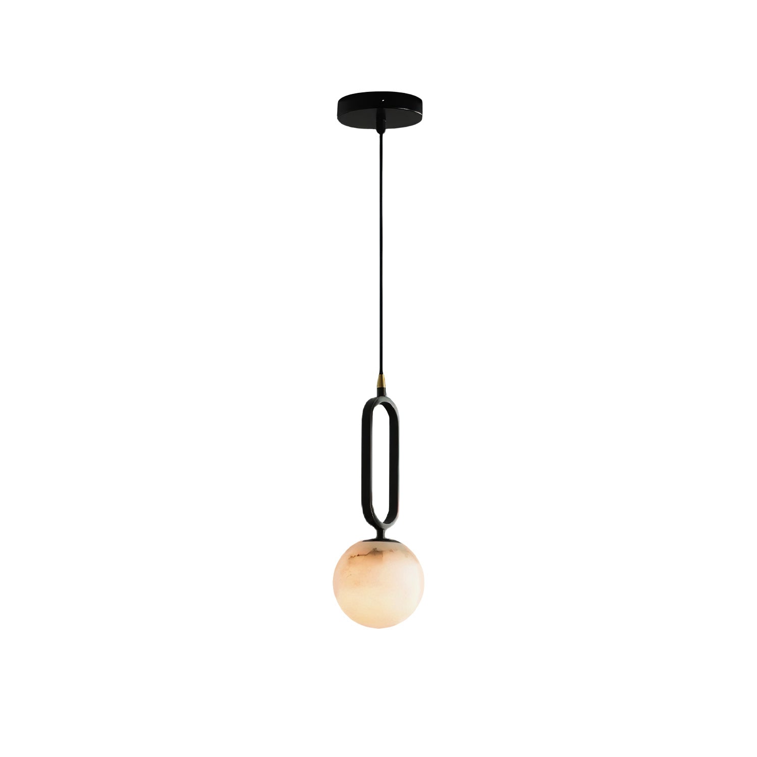 Gloruvyd Minimalist Ball Alabaster Pendant Light - Letslighting