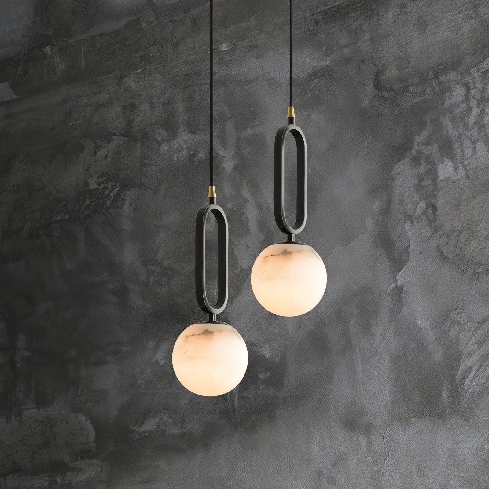 Gloruvyd Minimalist Ball Alabaster Pendant Light - Letslighting