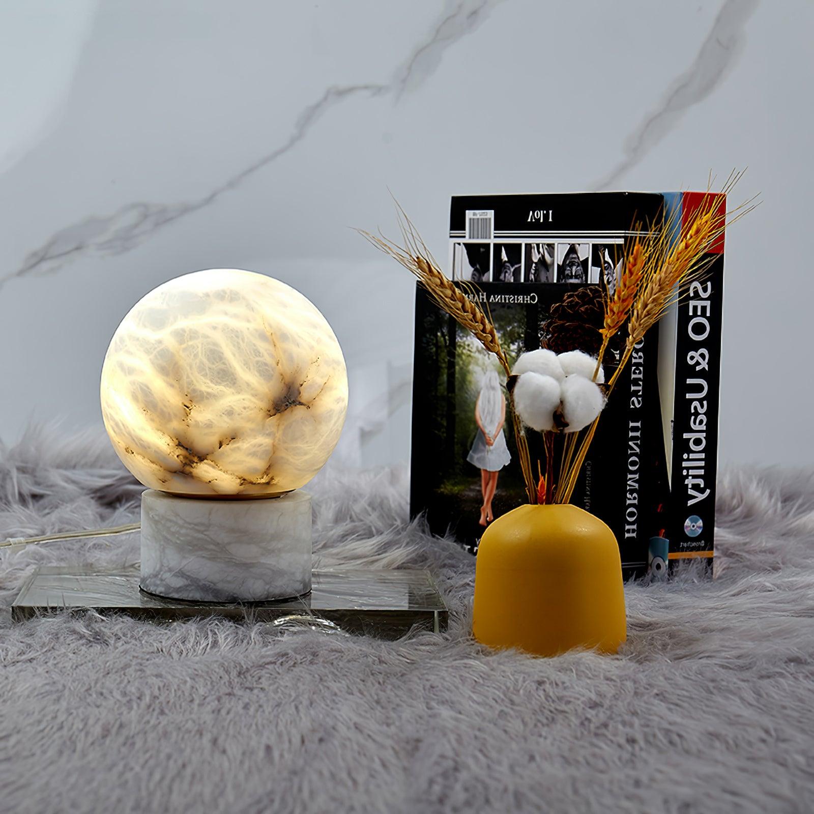 Liora Modern Alabaster Table Lamp - Letslighting