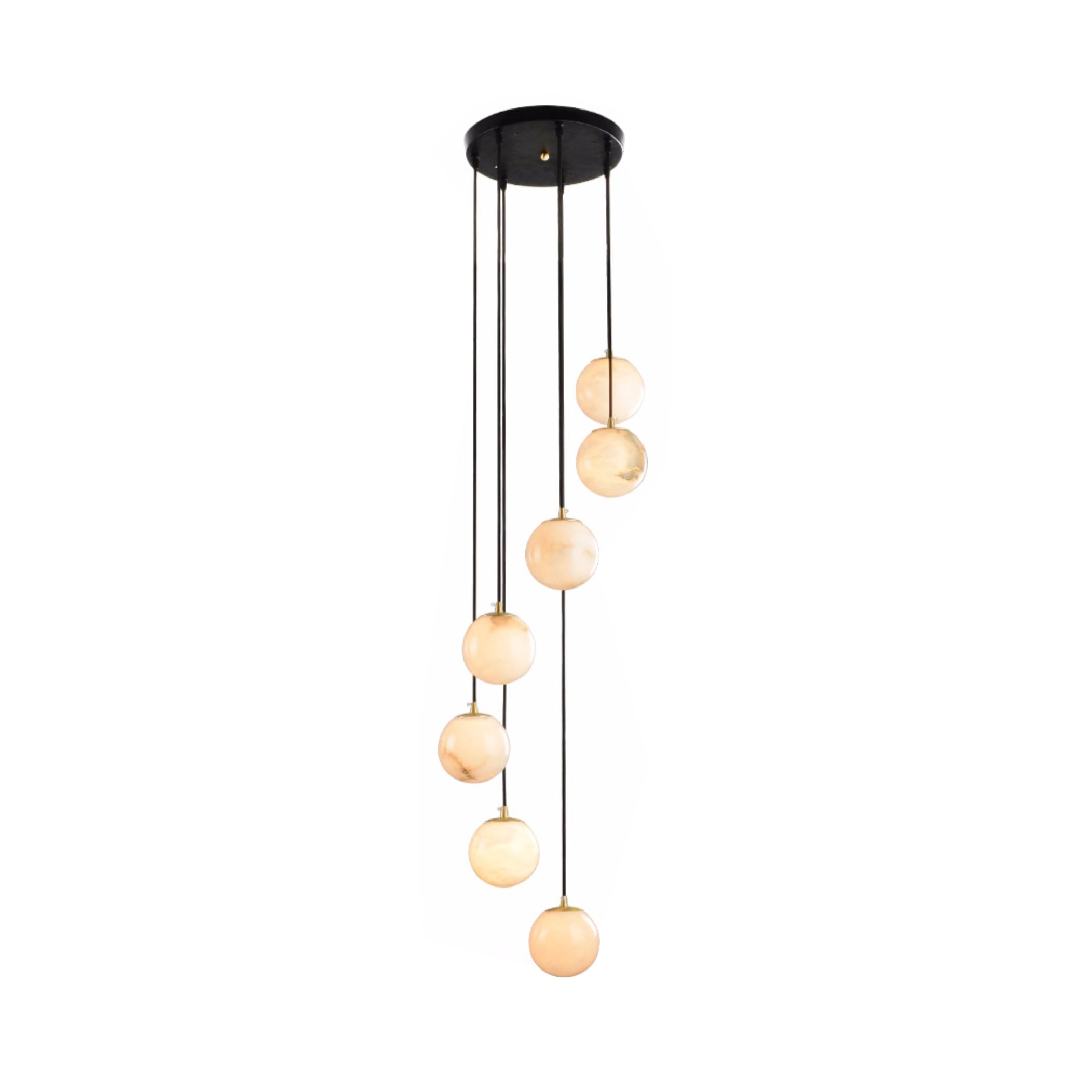 Afralia Balls Alabaster Modern Cluster Chandelier - Letslighting