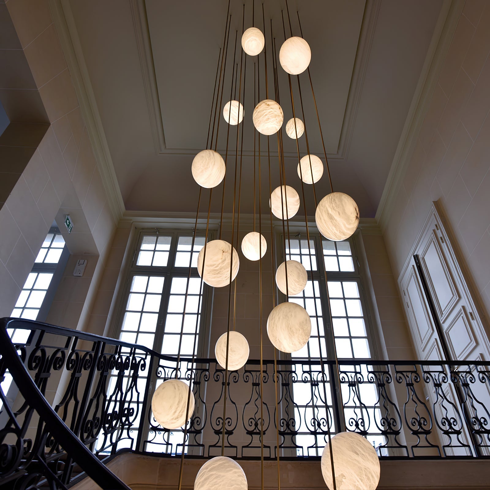 Afralia Balls Alabaster Modern Cluster Chandelier - Letslighting