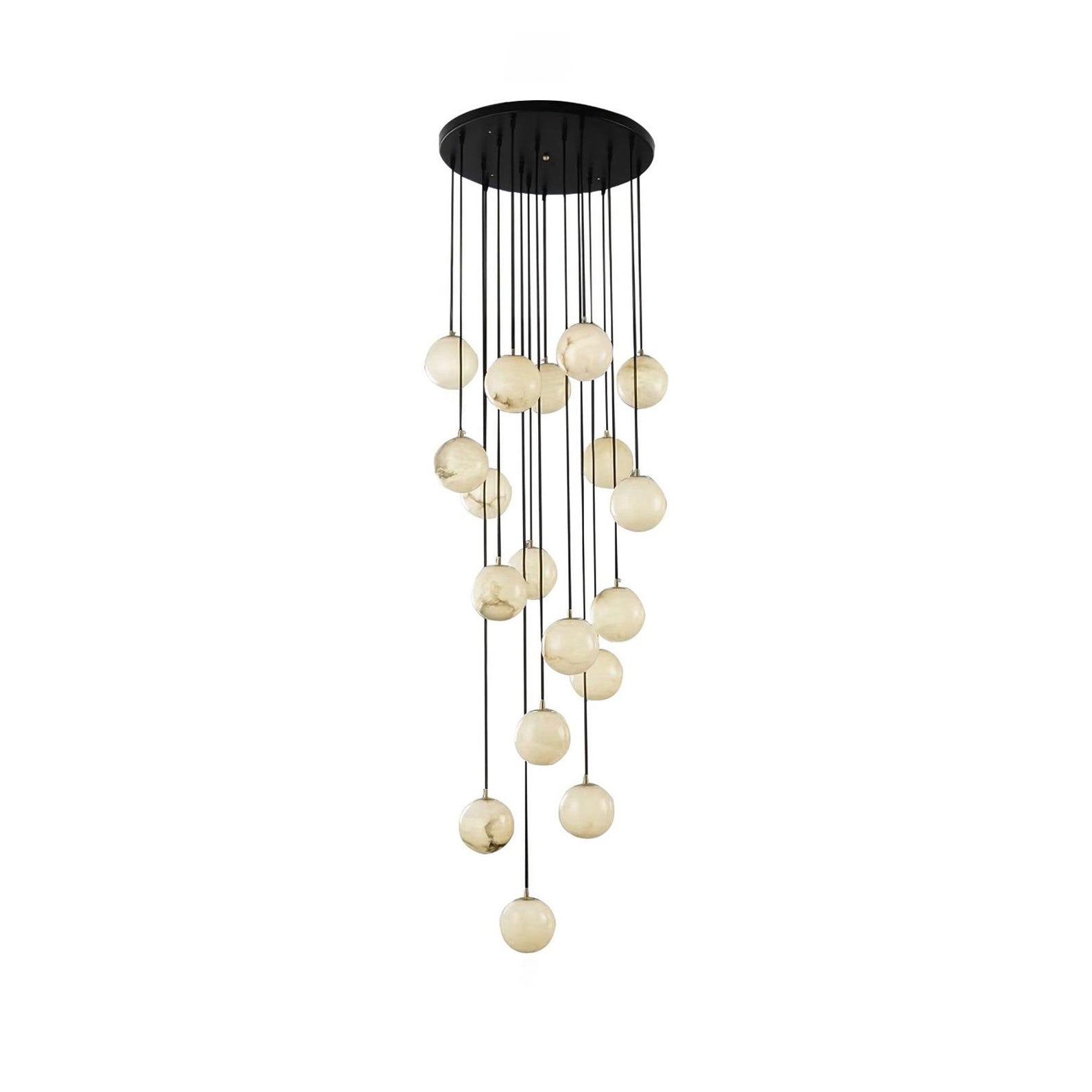 Afralia Balls Alabaster Modern Cluster Chandelier - Letslighting