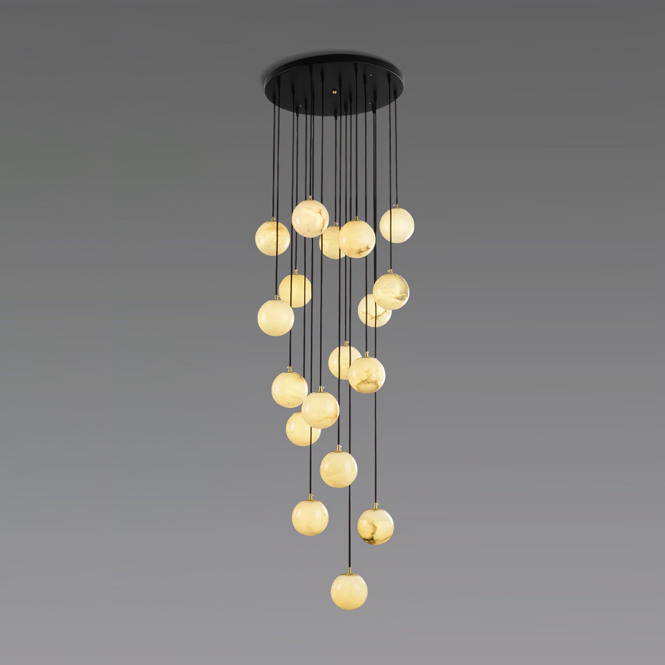 Afralia Balls Alabaster Modern Cluster Chandelier - Letslighting