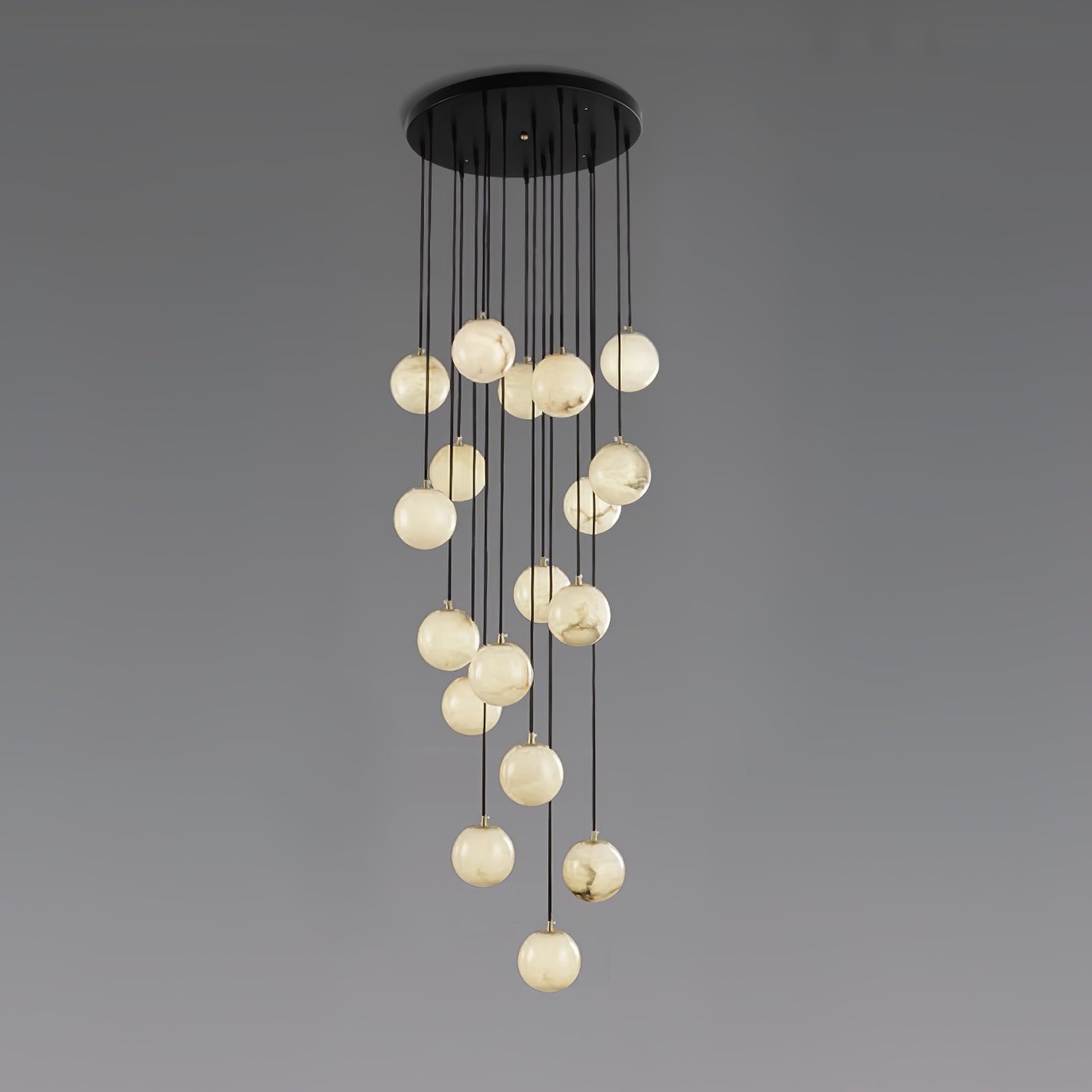 Afralia Balls Alabaster Modern Cluster Chandelier - Letslighting