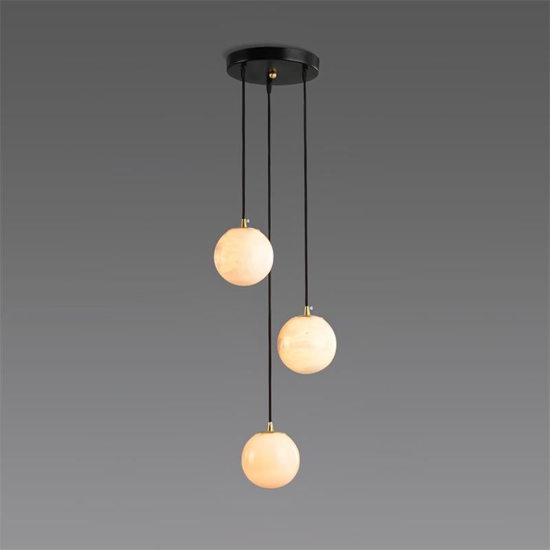 Afralia Balls Alabaster Modern Cluster Chandelier - Letslighting