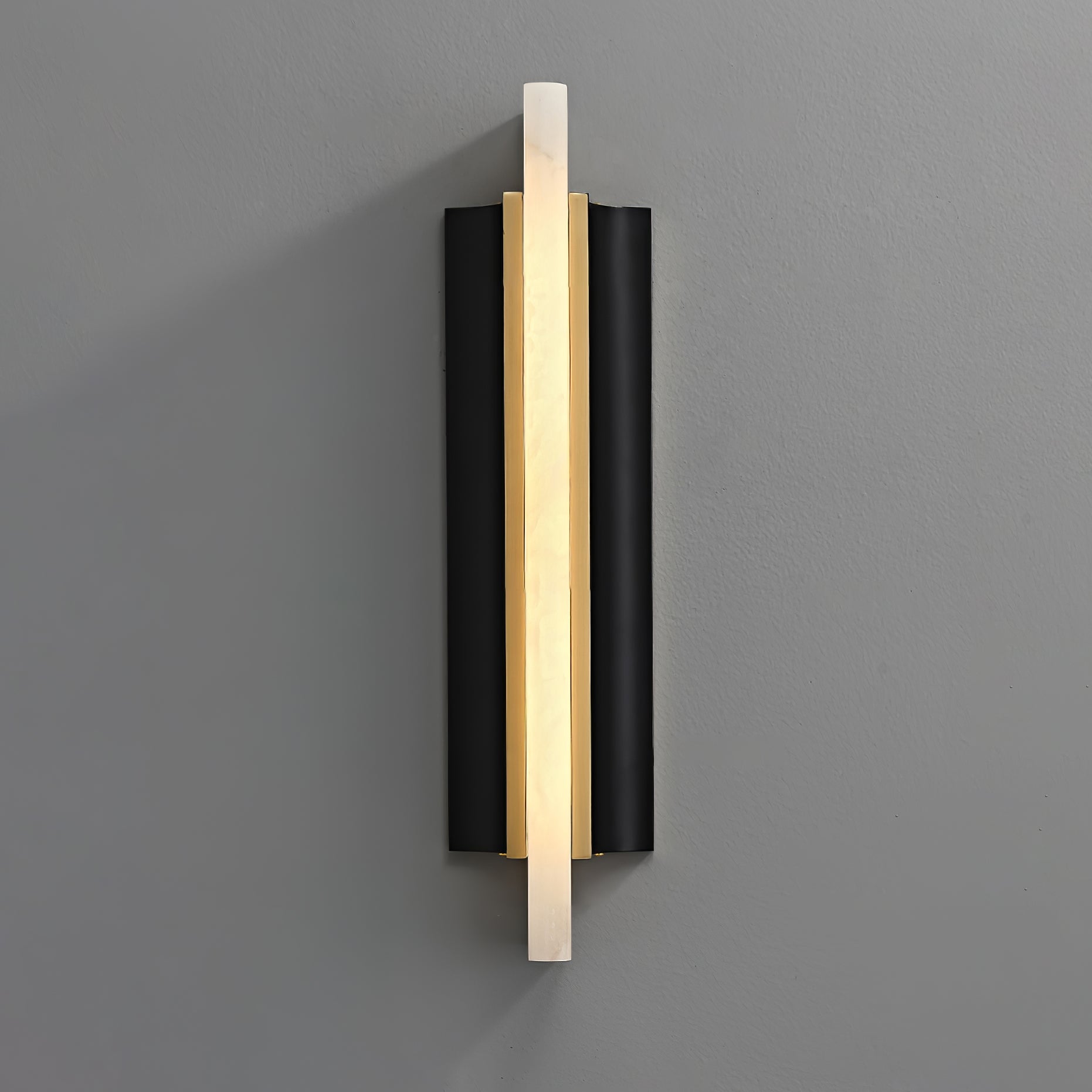 Blade Modern Metal & Alabaster Wall light