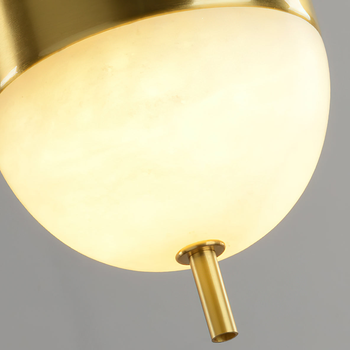 Spanish Alabaster Brass Pendant Light - Letslighting