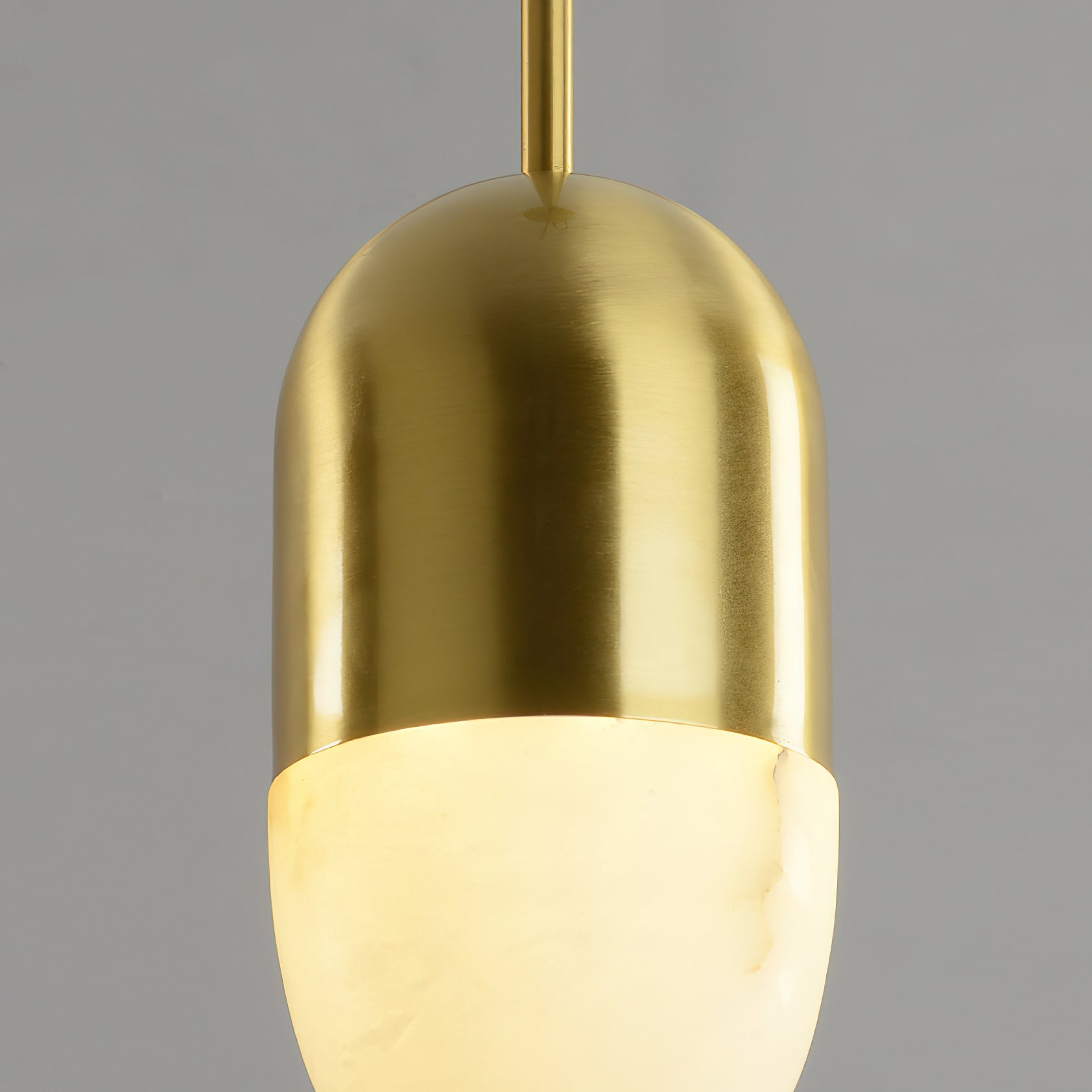 Spanish Alabaster Brass Pendant Light - Letslighting