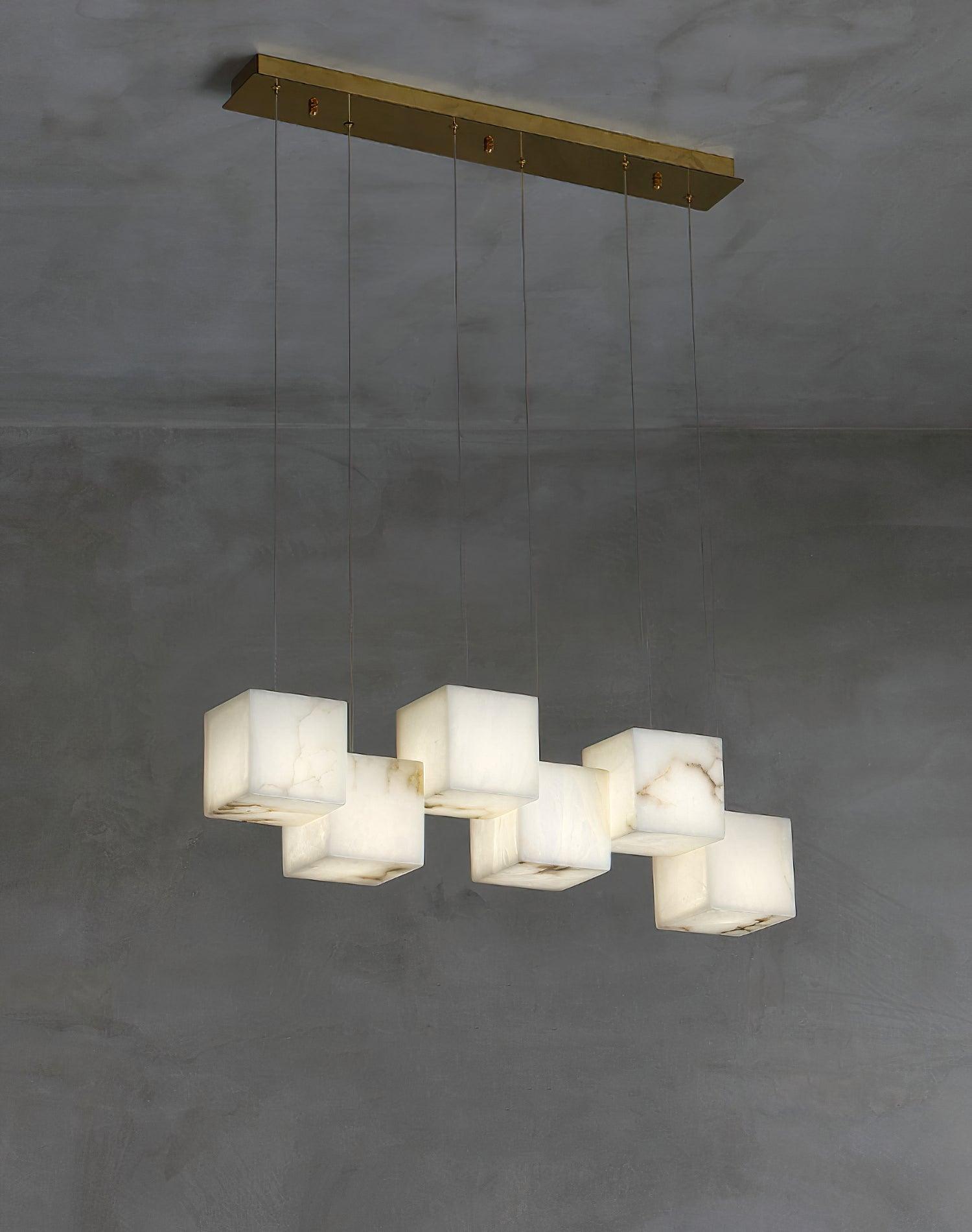 Eurraeel Alabaster Spiral Chandelier - Letslighting
