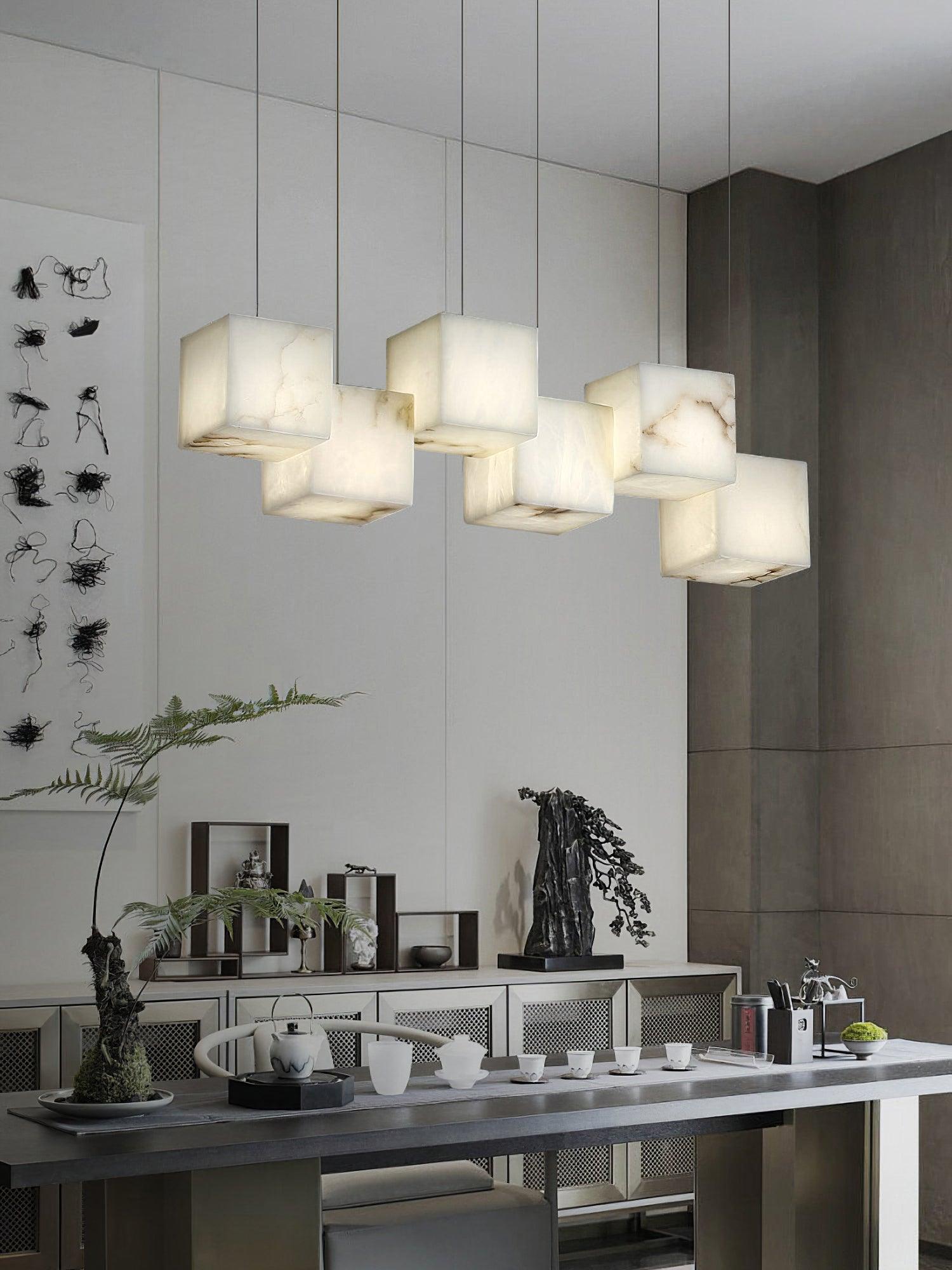 Eurraeel Alabaster Spiral Chandelier - Letslighting