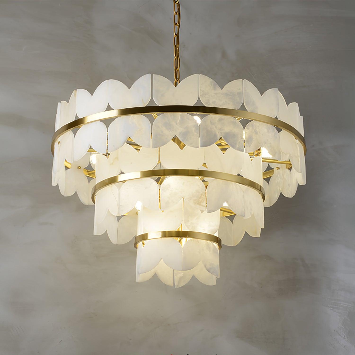 Seraphina Vintage Alabaster Chandelier