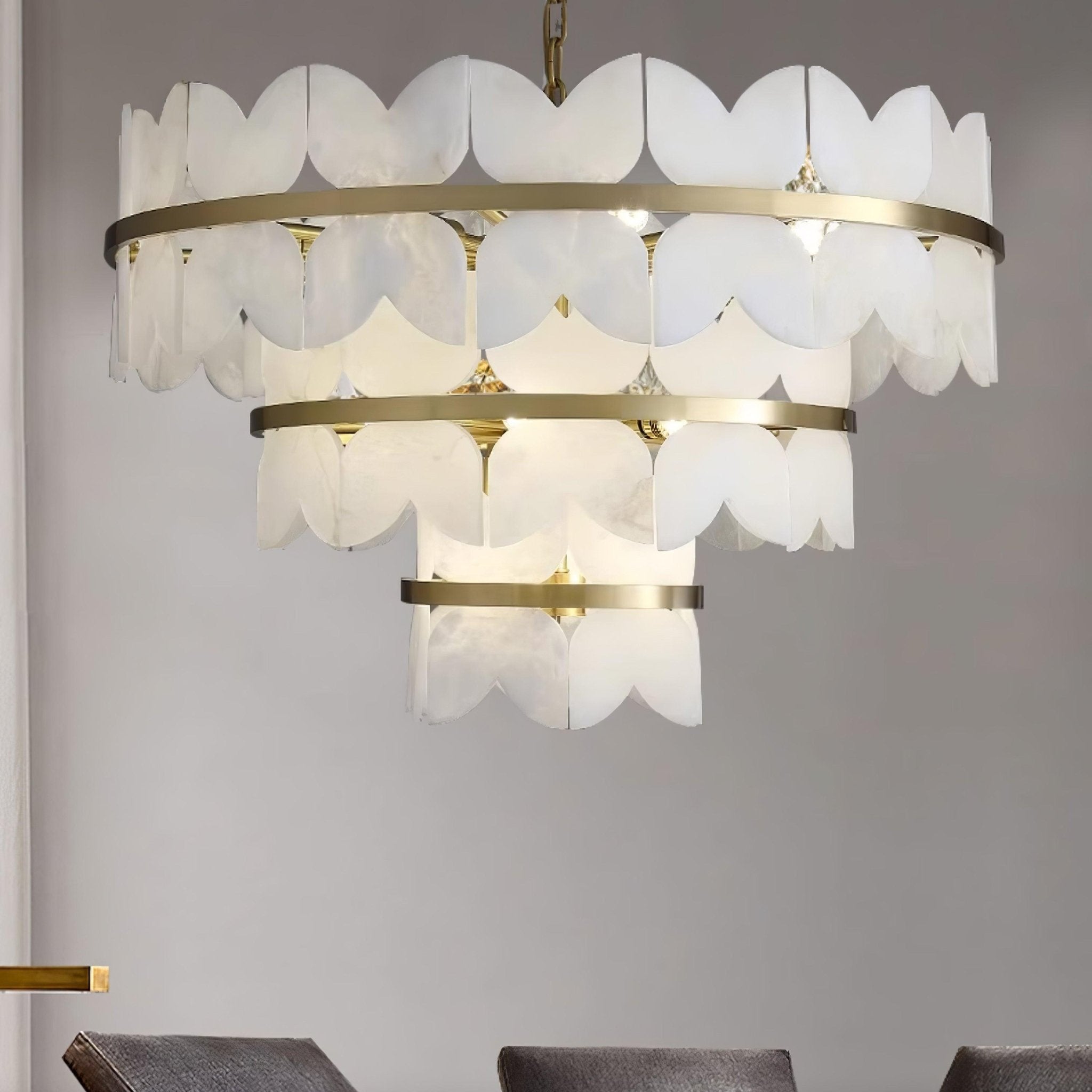 Seraphina Vintage Alabaster Chandelier