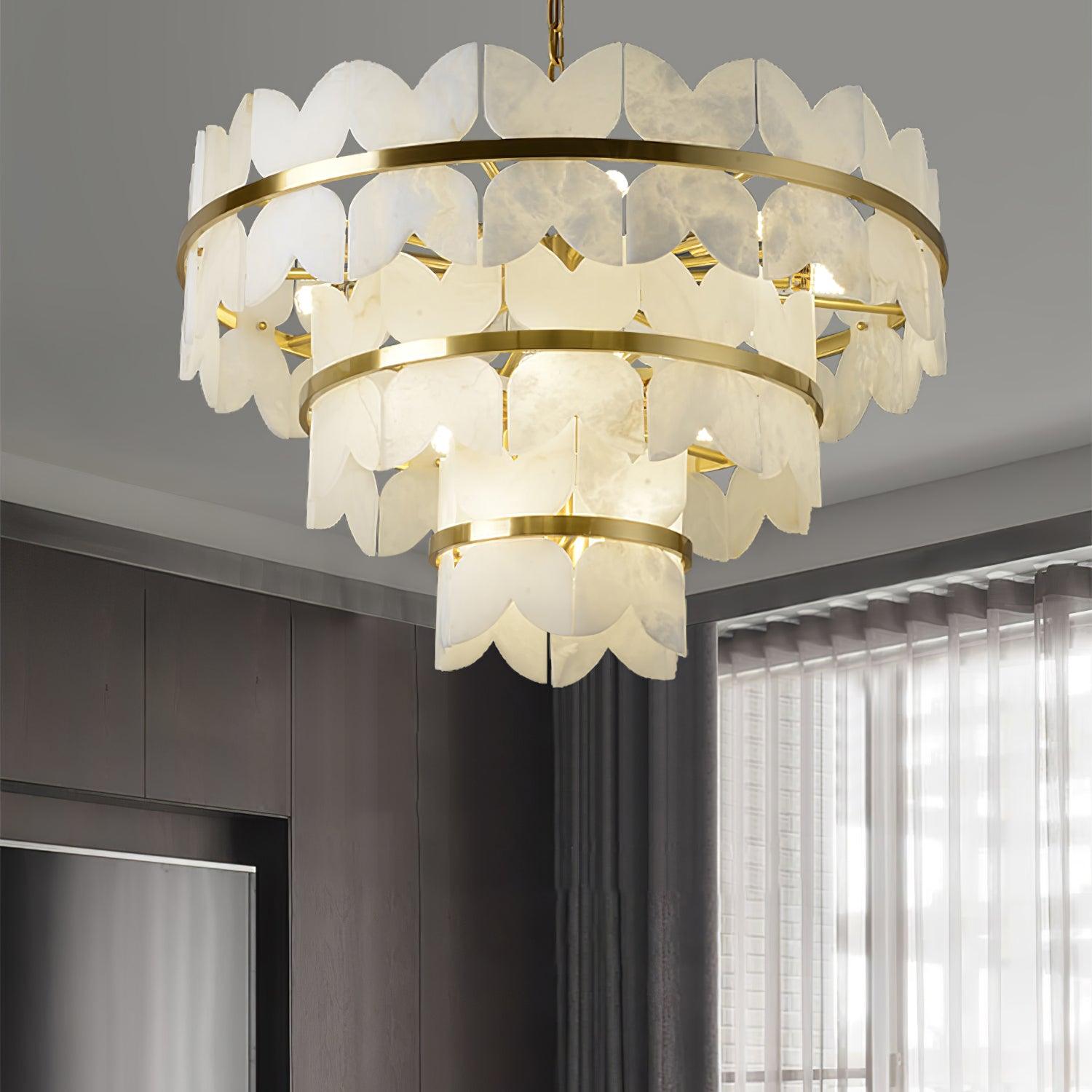 Seraphina Vintage Alabaster Chandelier