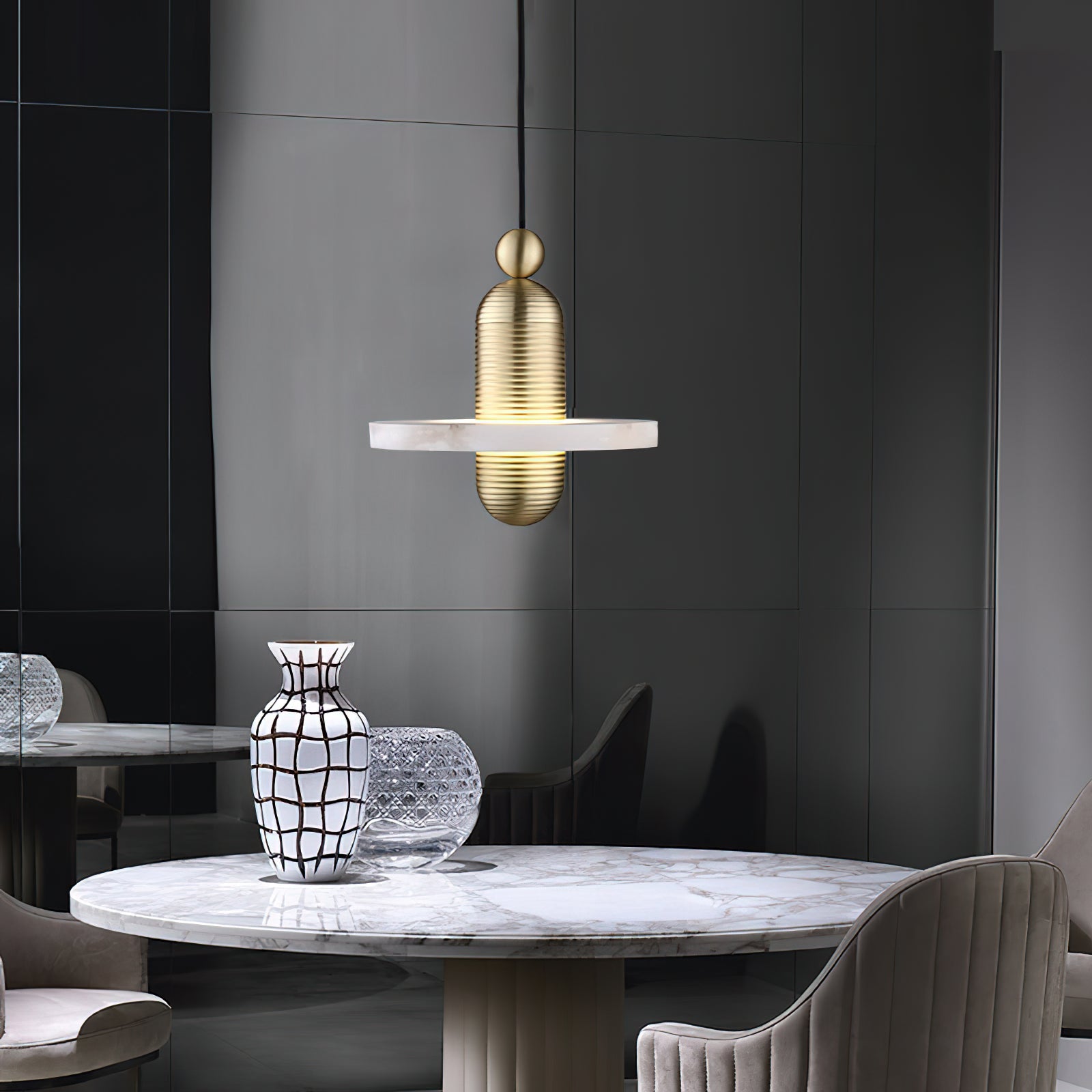 Ildvuvye Individual Creativity Comet Alabaster Pendant Light - Letslighting