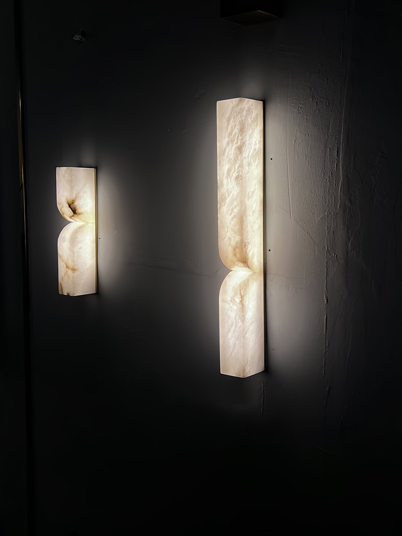 Lunaris Alabaster Rectangular Wall Lamp - Letslighting
