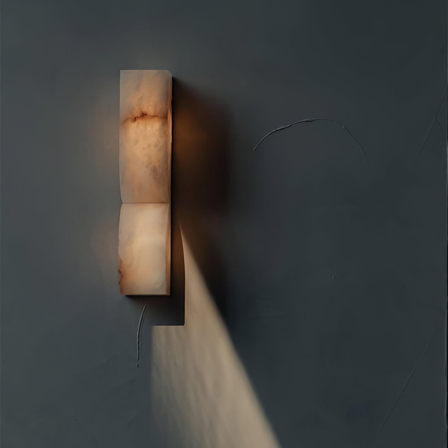 Lunaris Alabaster Rectangular Wall Lamp - Letslighting
