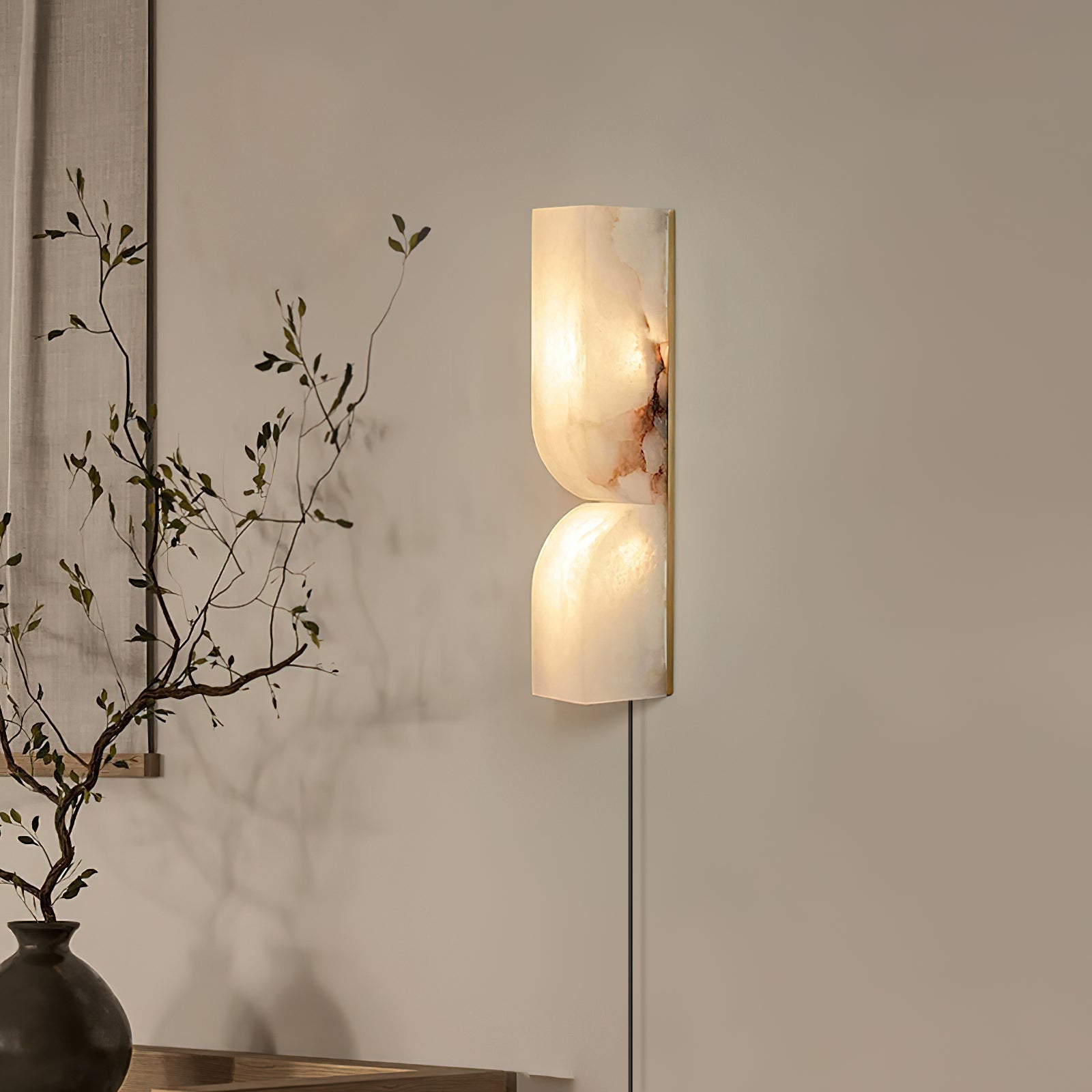 Imiraris Minimalist Alabaster Wall Light - Letslighting