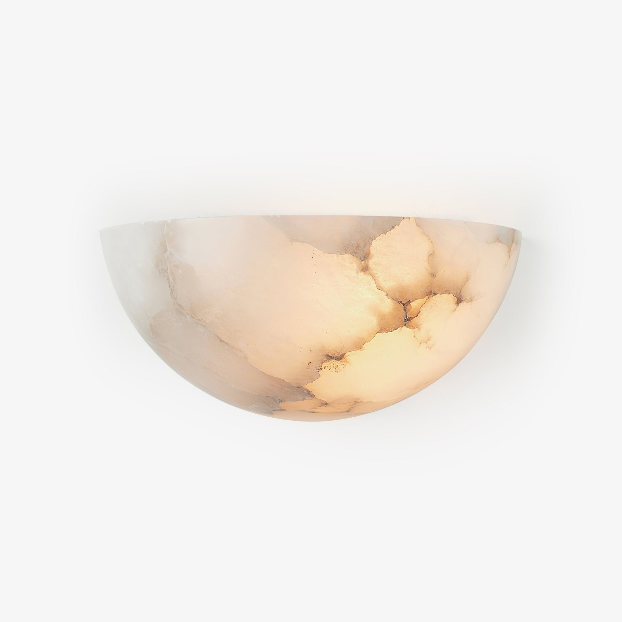 Selene Half-moon Alabaster Wall Light