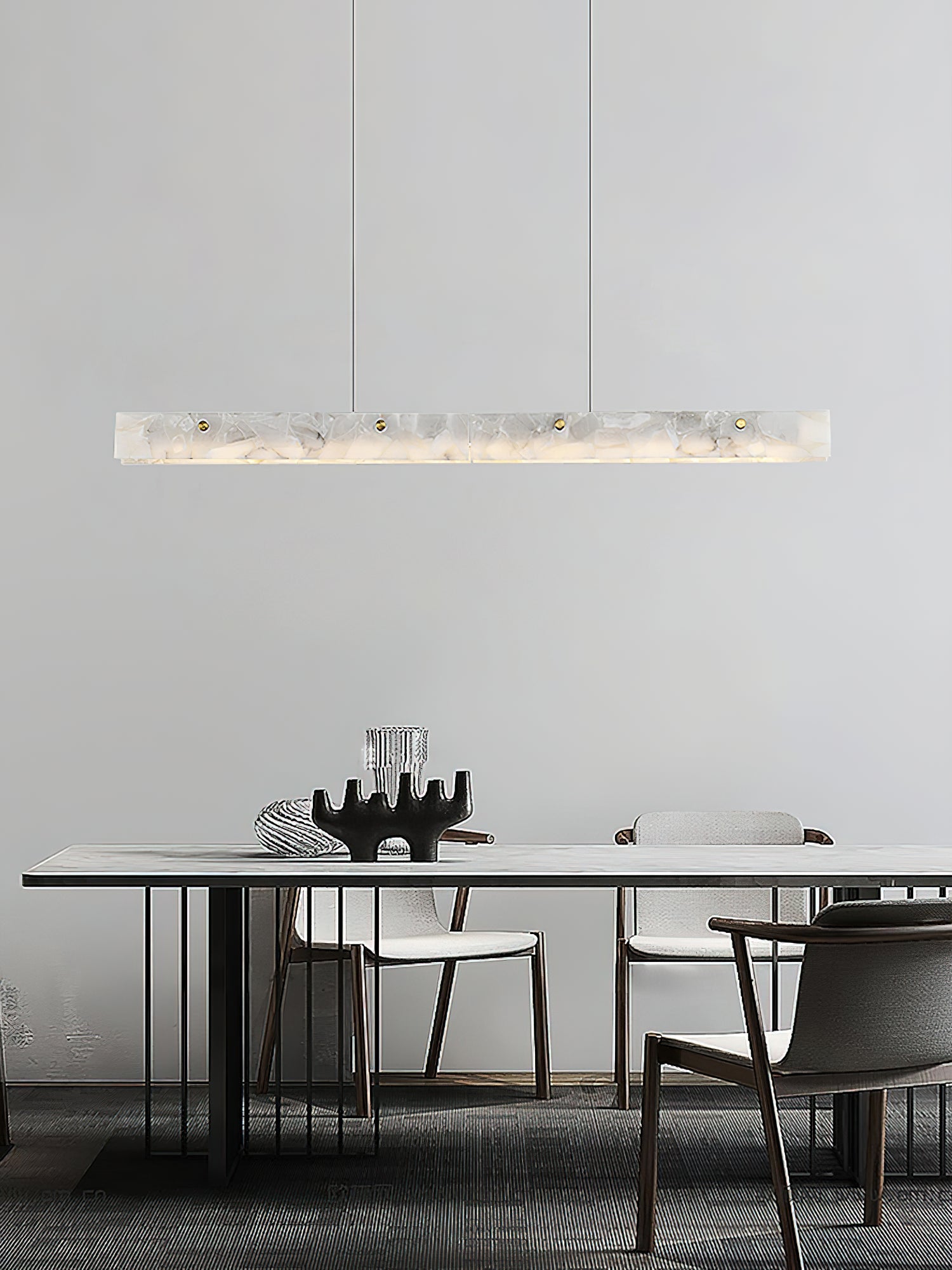 Alabaster LED Modern Linear Pendant Light - Letslighting