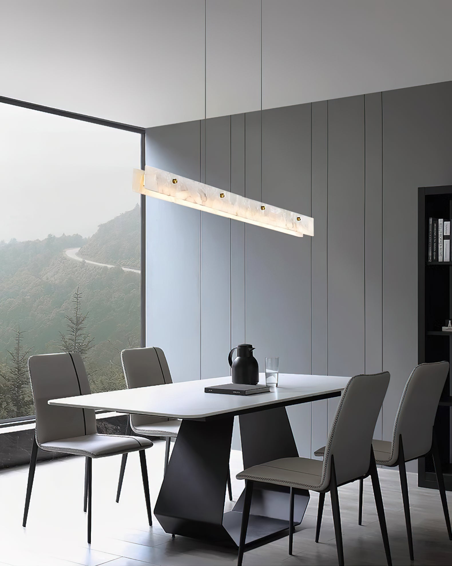 Alabaster LED Modern Linear Pendant Light - Letslighting