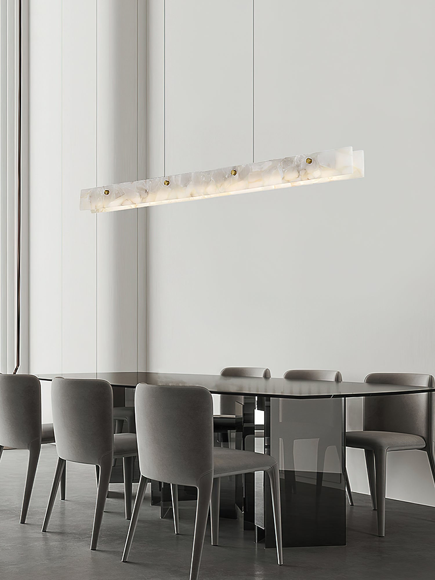 Alabaster LED Modern Linear Pendant Light - Letslighting