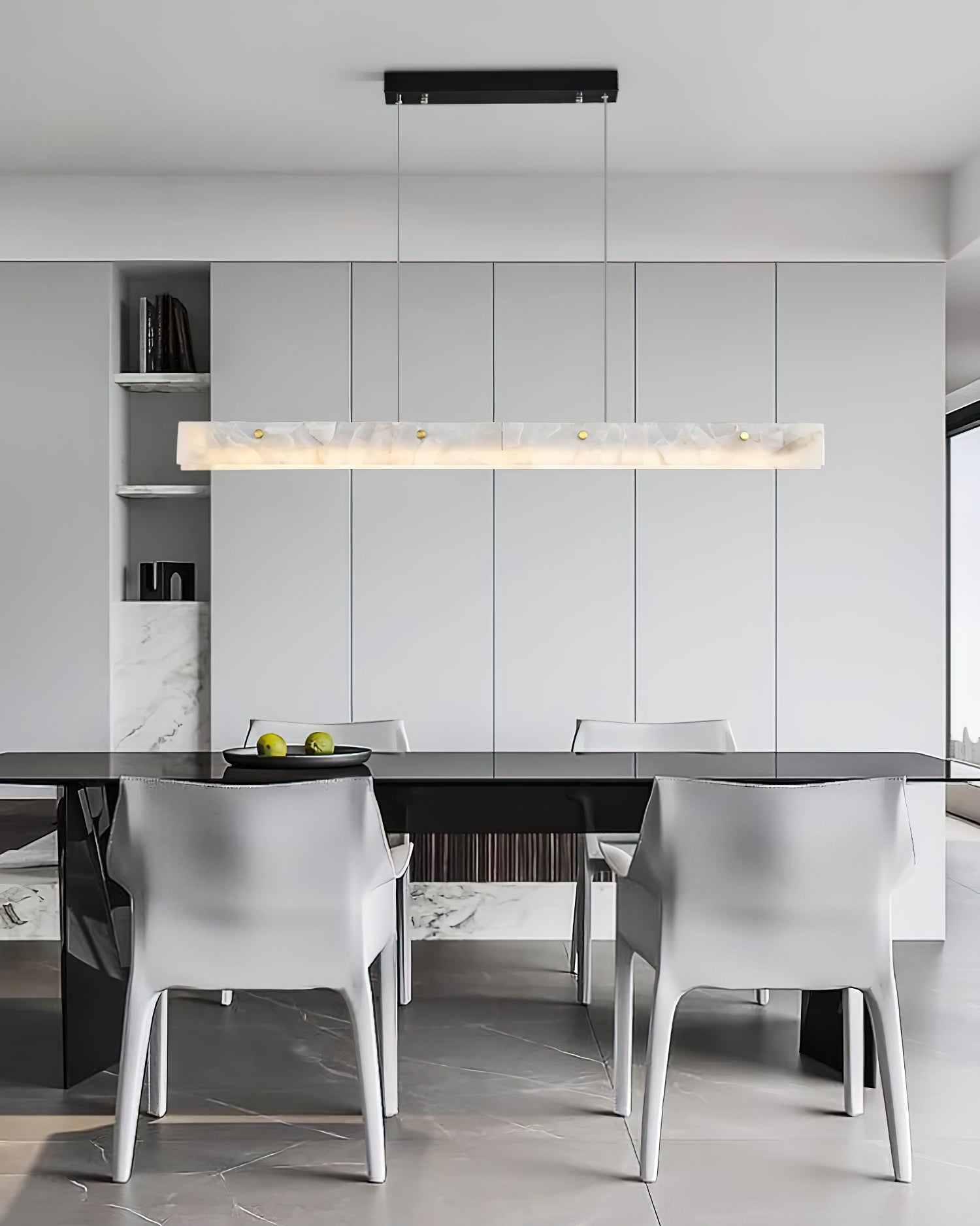 Alabaster LED Modern Linear Pendant Light - Letslighting