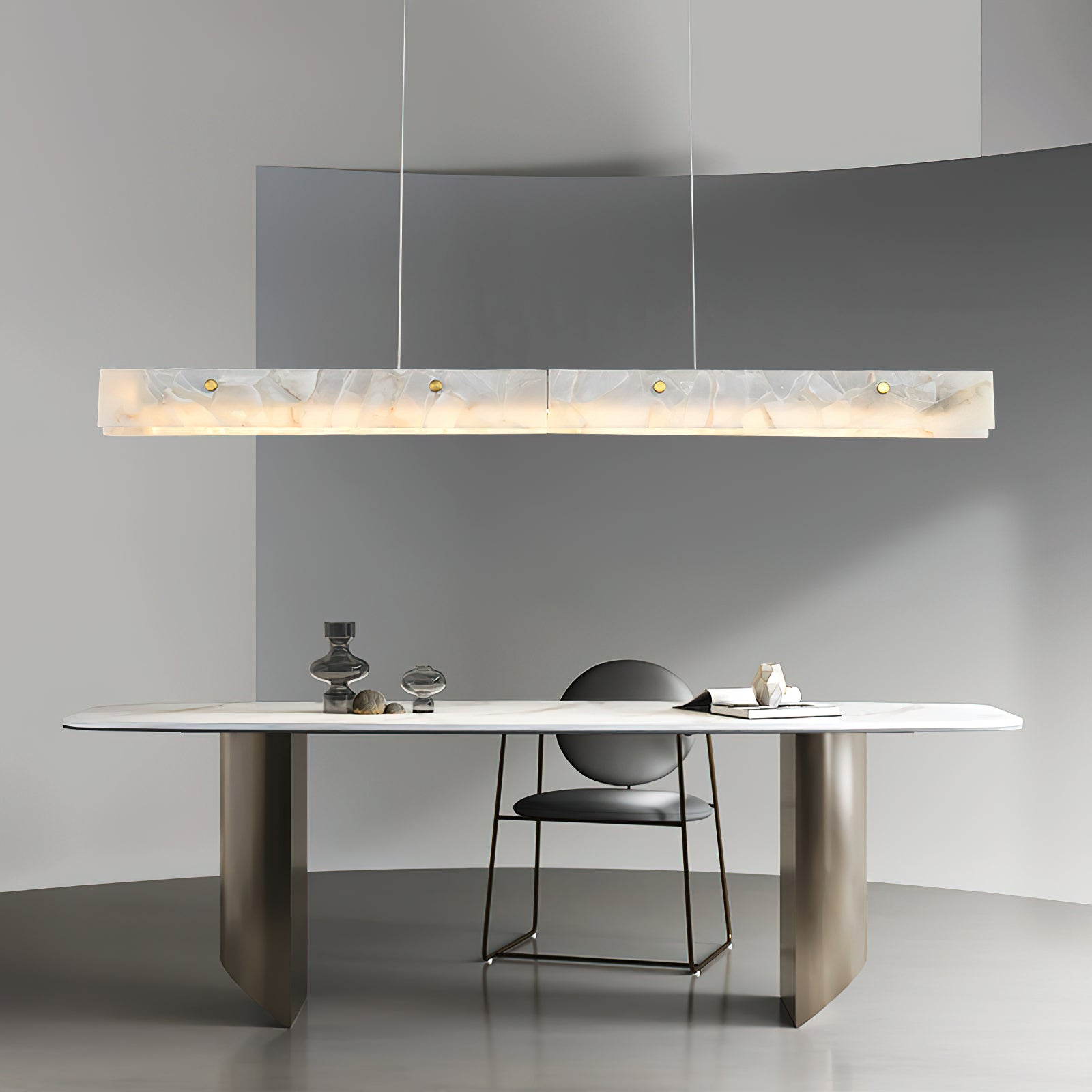 Alabaster LED Modern Linear Pendant Light - Letslighting