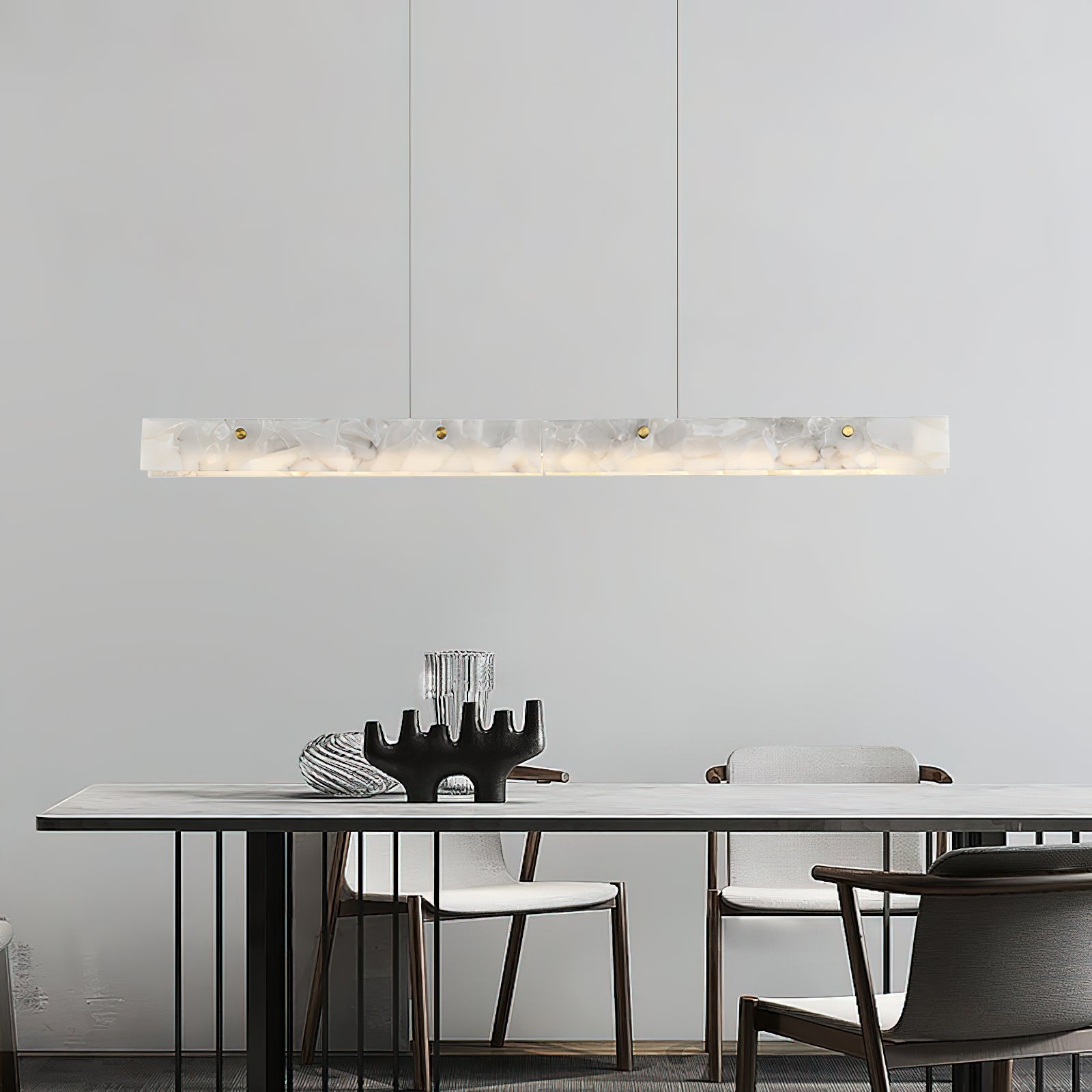 Alabaster LED Modern Linear Pendant Light - Letslighting