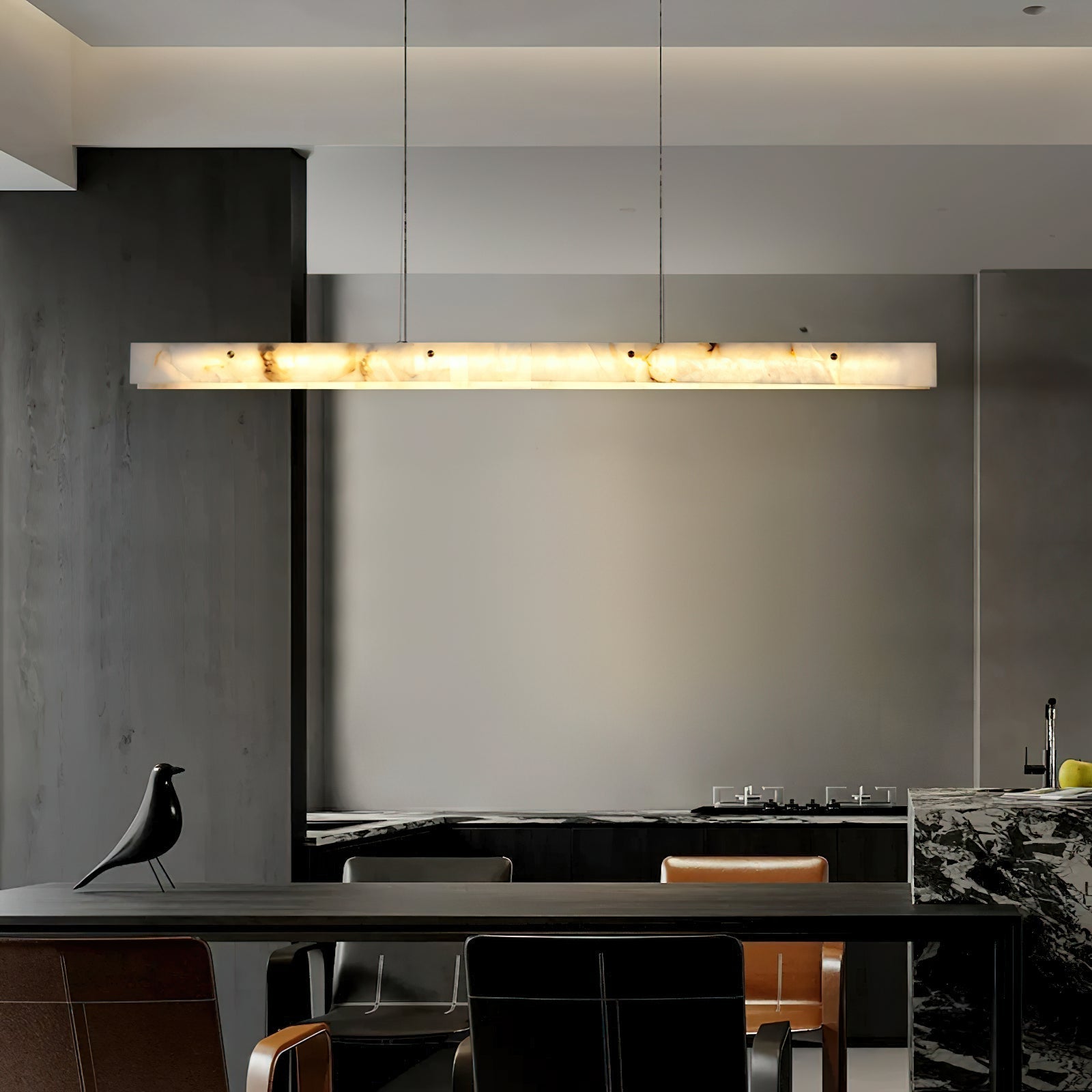 Alabaster LED Modern Linear Pendant Light - Letslighting