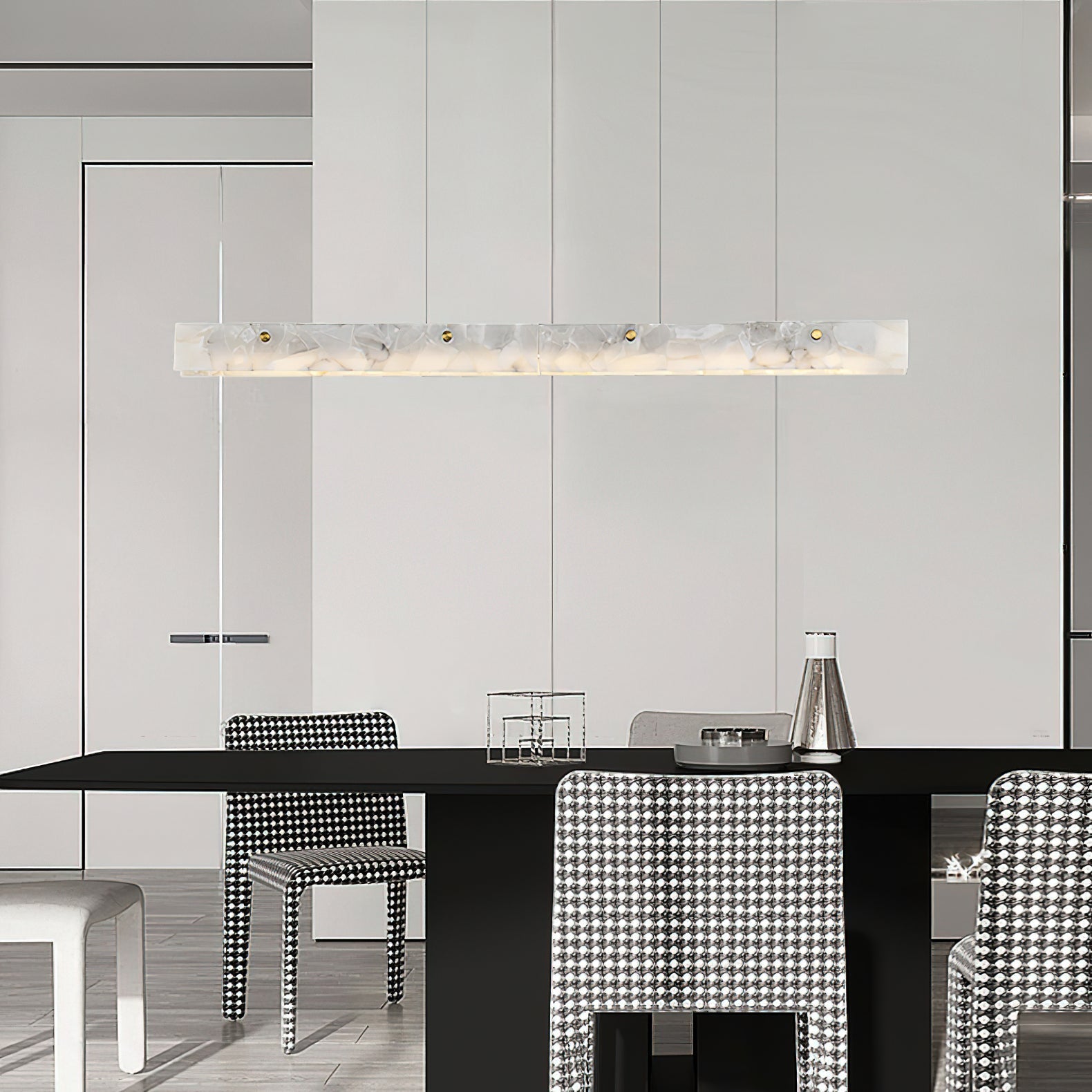 Alabaster LED Modern Linear Pendant Light - Letslighting