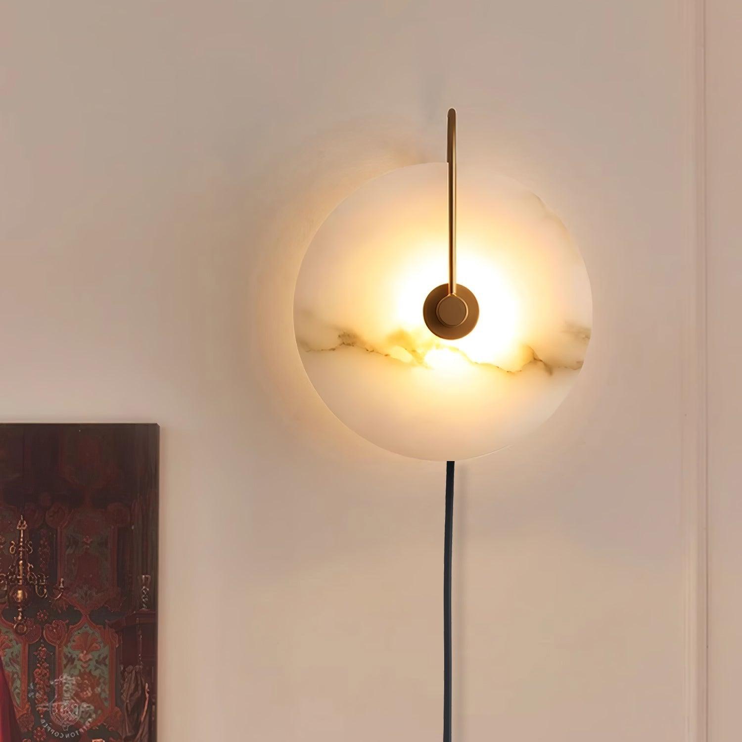 Ceraeyra Alabaster Globe Wall Light - Letslighting