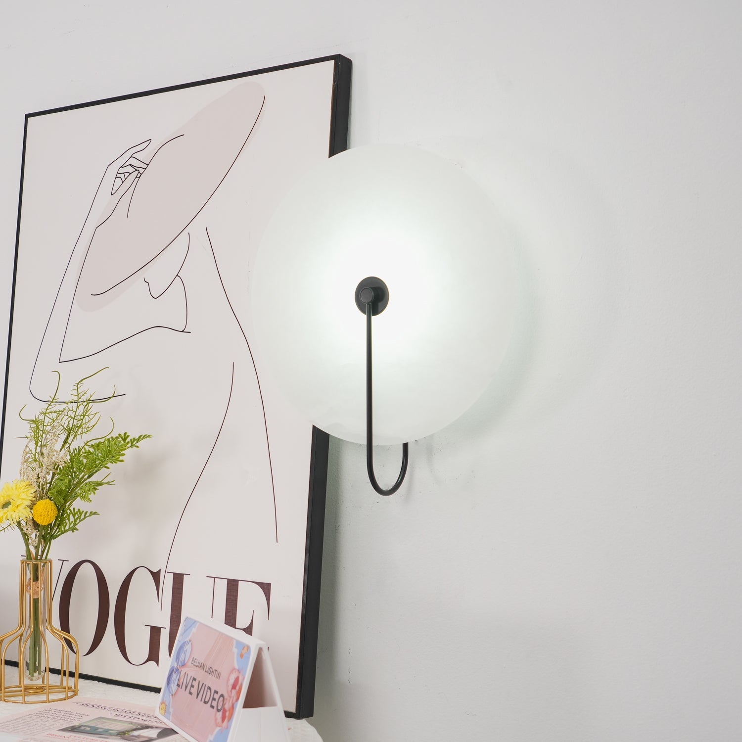 Ceraeyra Alabaster Globe Wall Light - Letslighting