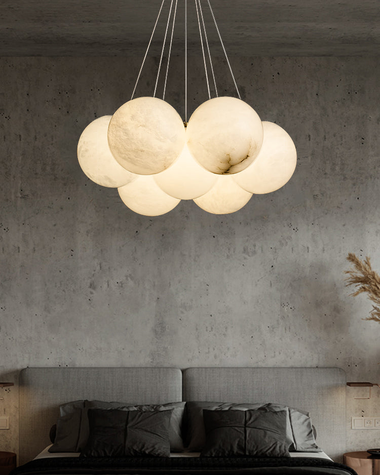 Lunar Alabaster Cluster Chandelier - Letslighting