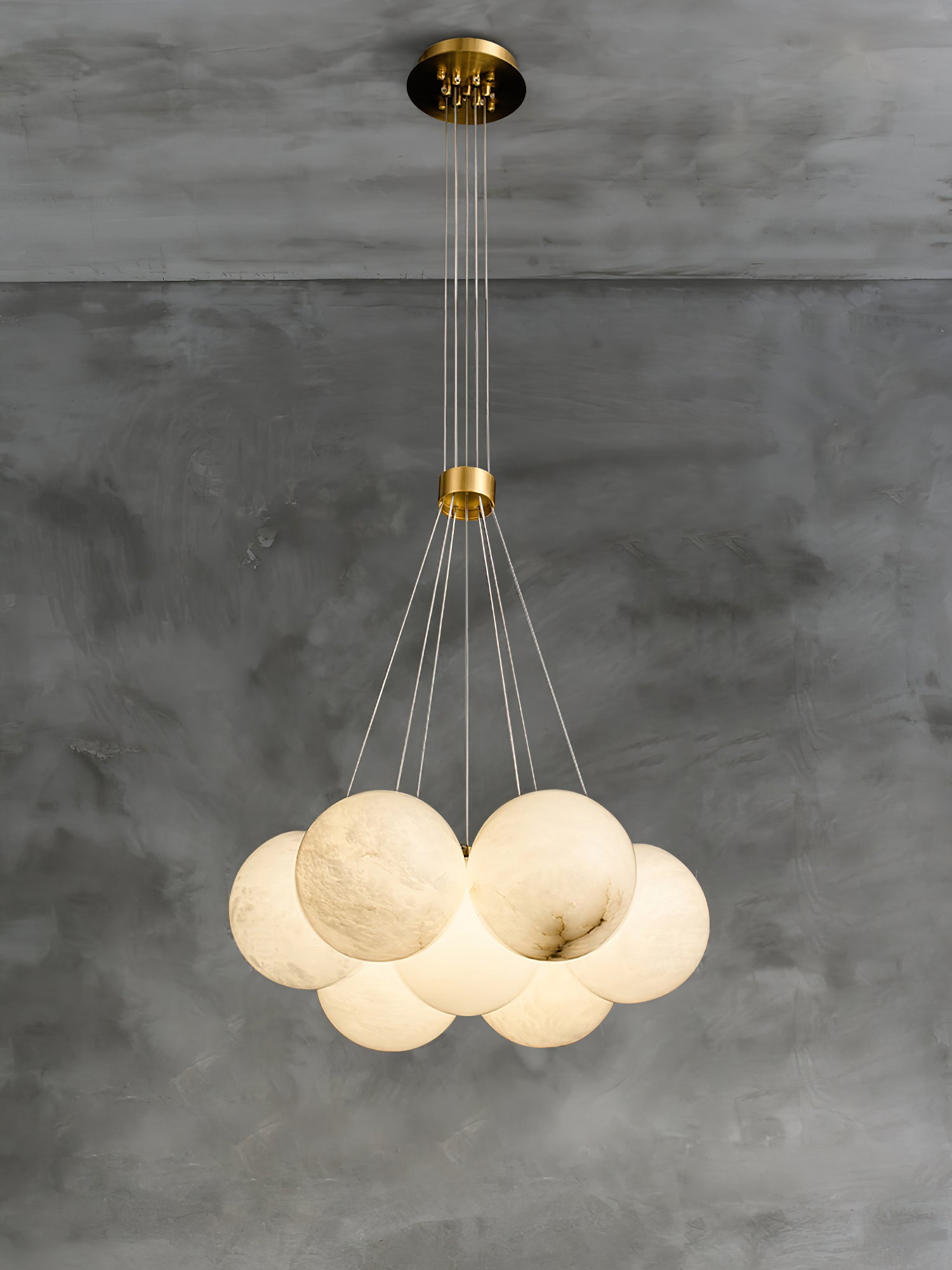 Lunar Alabaster Cluster Chandelier - Letslighting