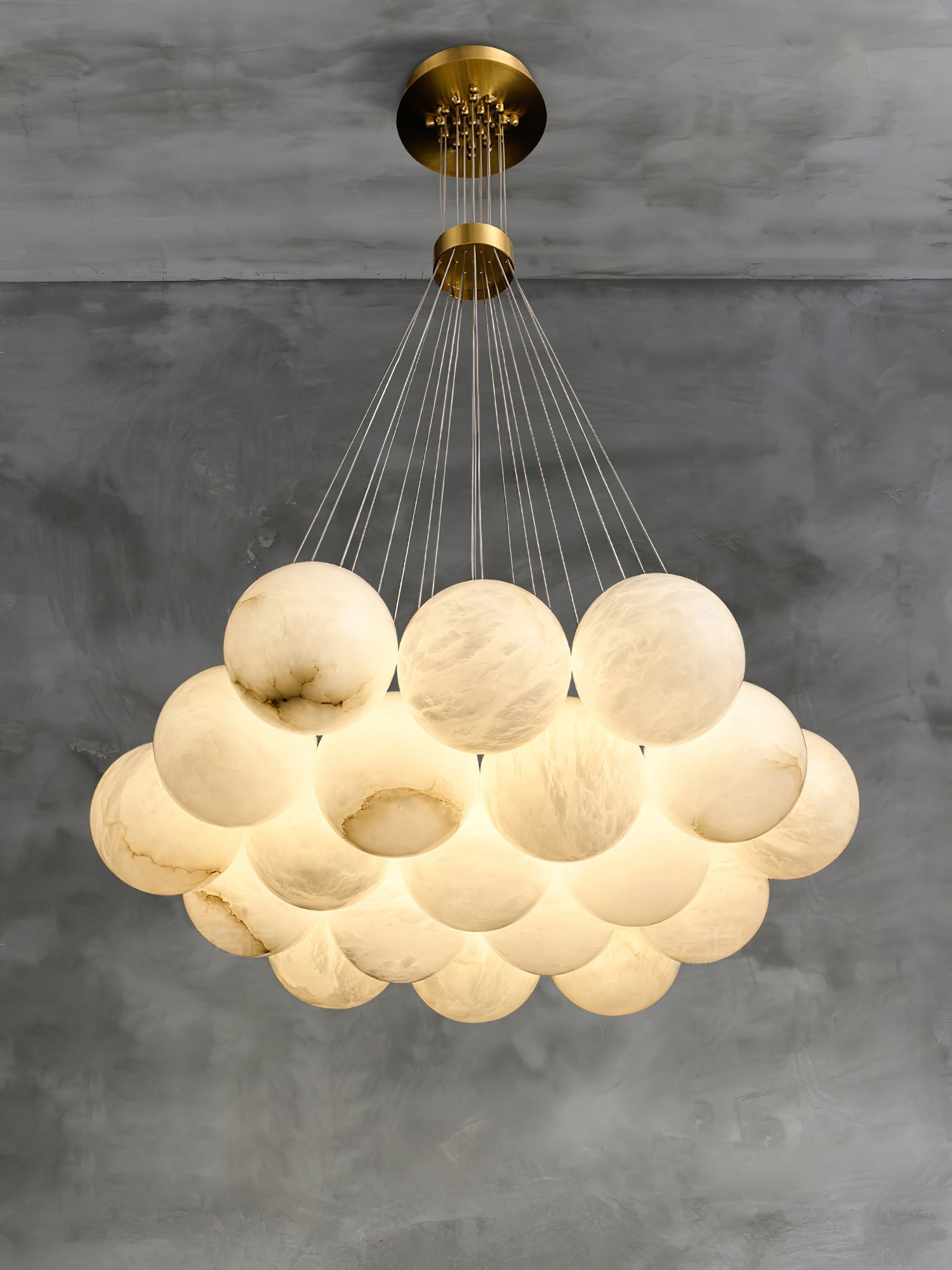 Lunar Alabaster Cluster Chandelier - Letslighting
