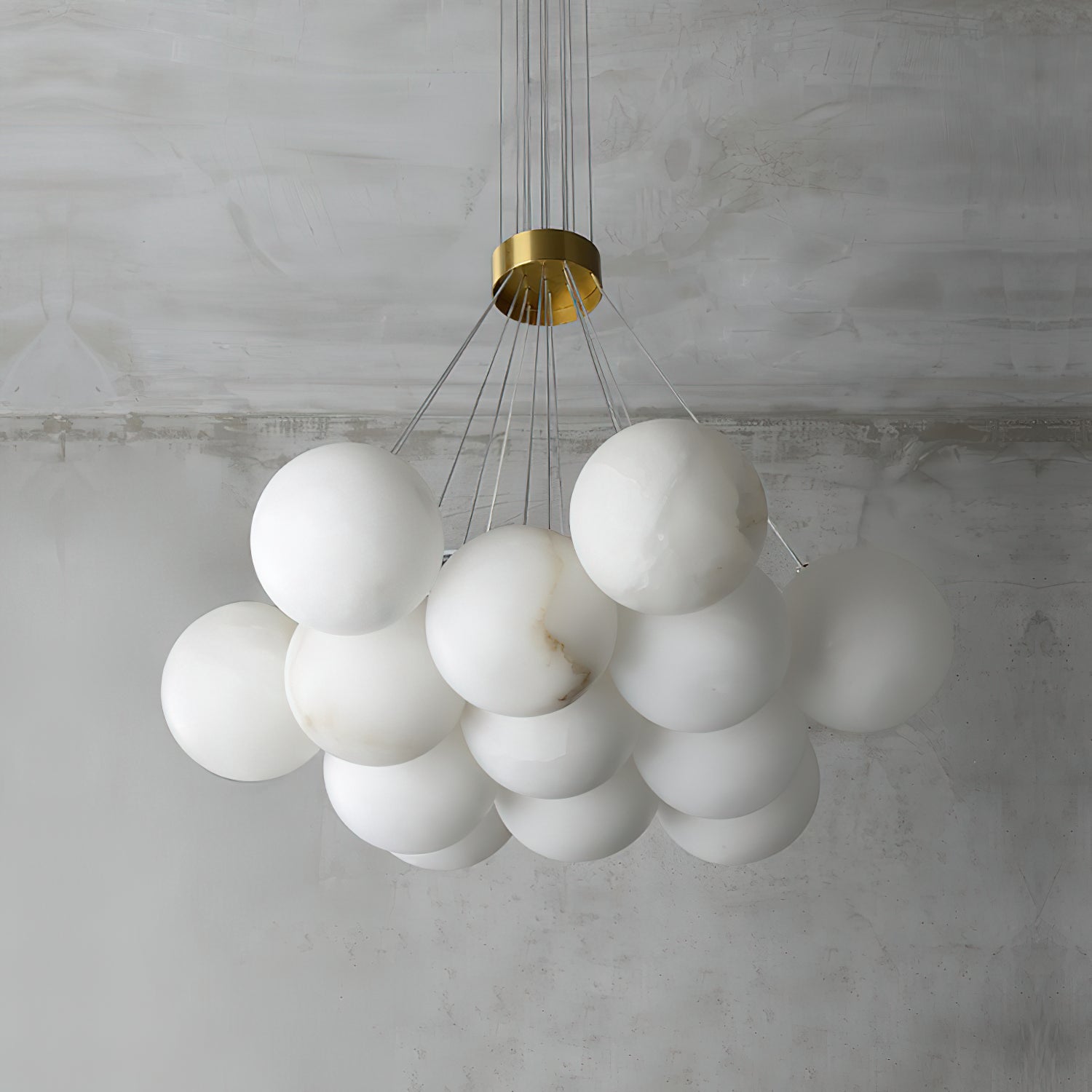 Lunar Alabaster Cluster Chandelier - Letslighting
