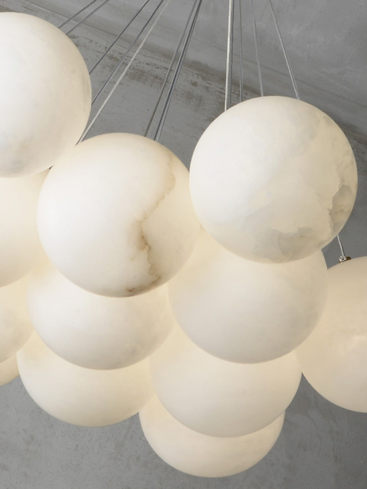 Lunar Alabaster Cluster Chandelier - Letslighting